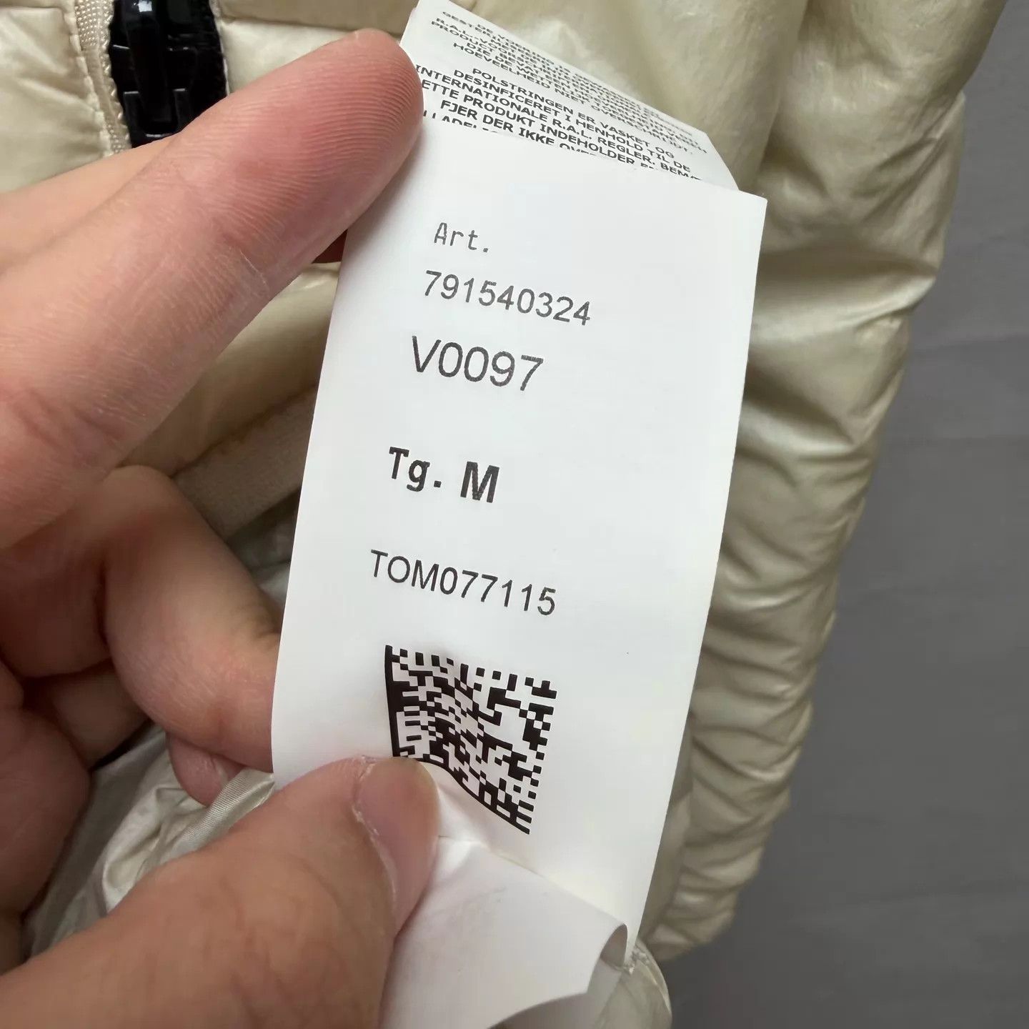 Stone Island Stone Island 23FW Ribbed Down Jacket Cream M 98 New Size US M / EU 48-50 / 2 - 6 Thumbnail