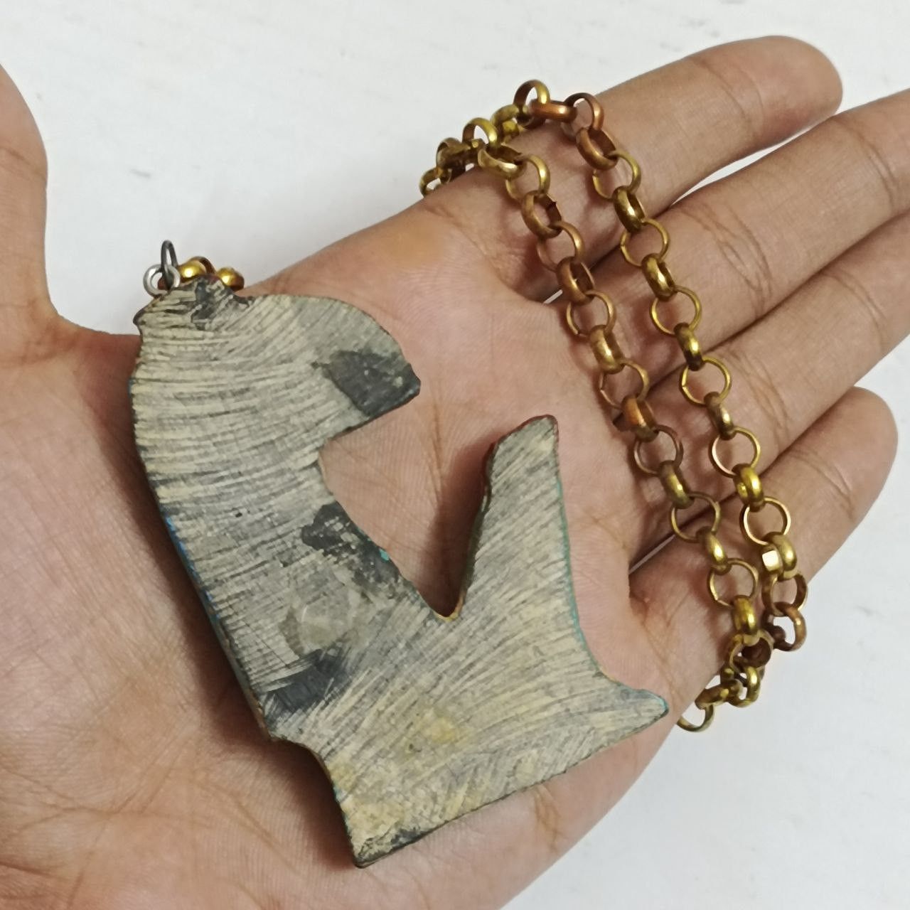 Vintage Handcrafted Egyptian pendant, ancient Thoth design, unique Size ONE SIZE - 6 Thumbnail