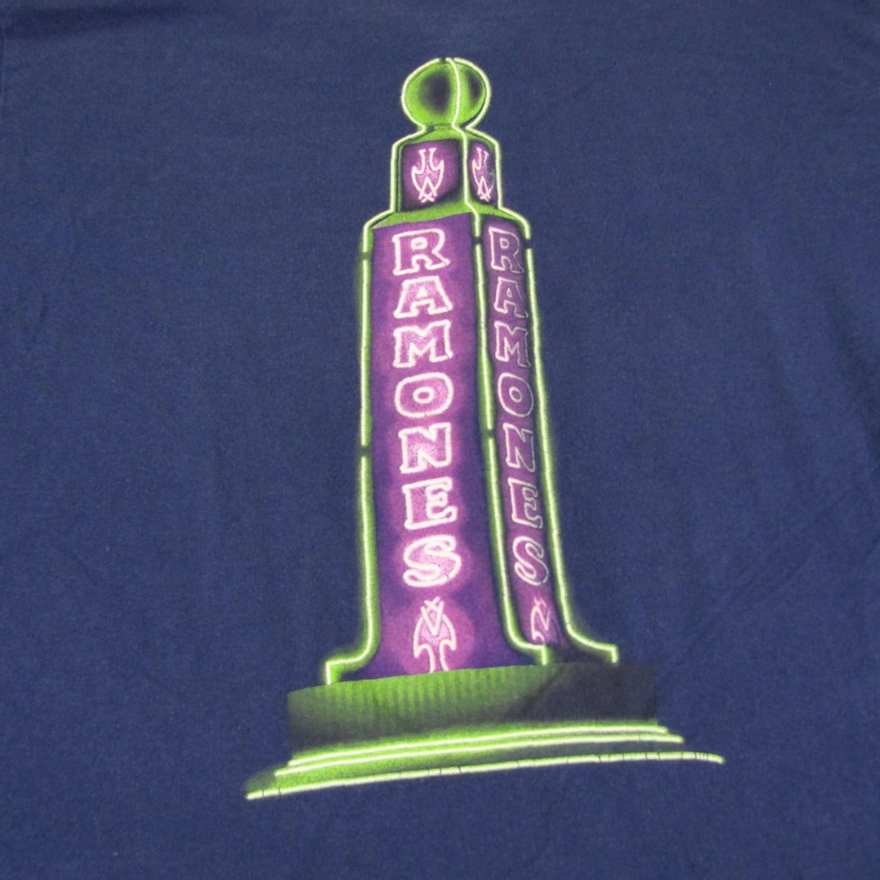 Disney Disney Shirt Mens Large Blue Parks Cars Ramones Mechanic Neon Sign Graphic Tee Size US L / EU 52-54 / 3 - 5 Thumbnail