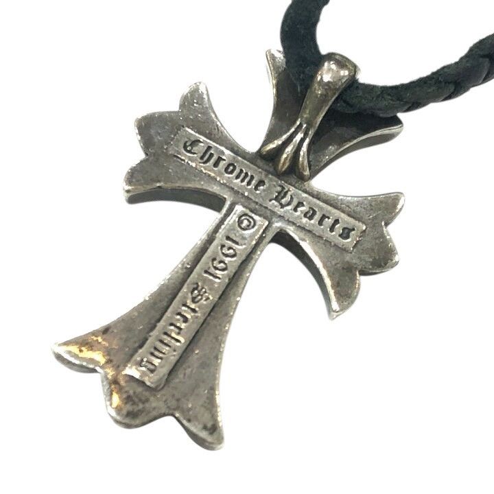 Chrome Hearts 🔥 CHROME HEARTS CROSS BOLO TIP LEATHER BRAID NECKLACE SET Size ONE SIZE - 6 Thumbnail