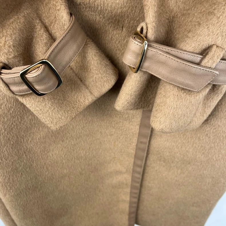 Max Mara Max Mara Khaki camel fur patchwork coat Size S / US 4 / IT 40 - 5 Thumbnail