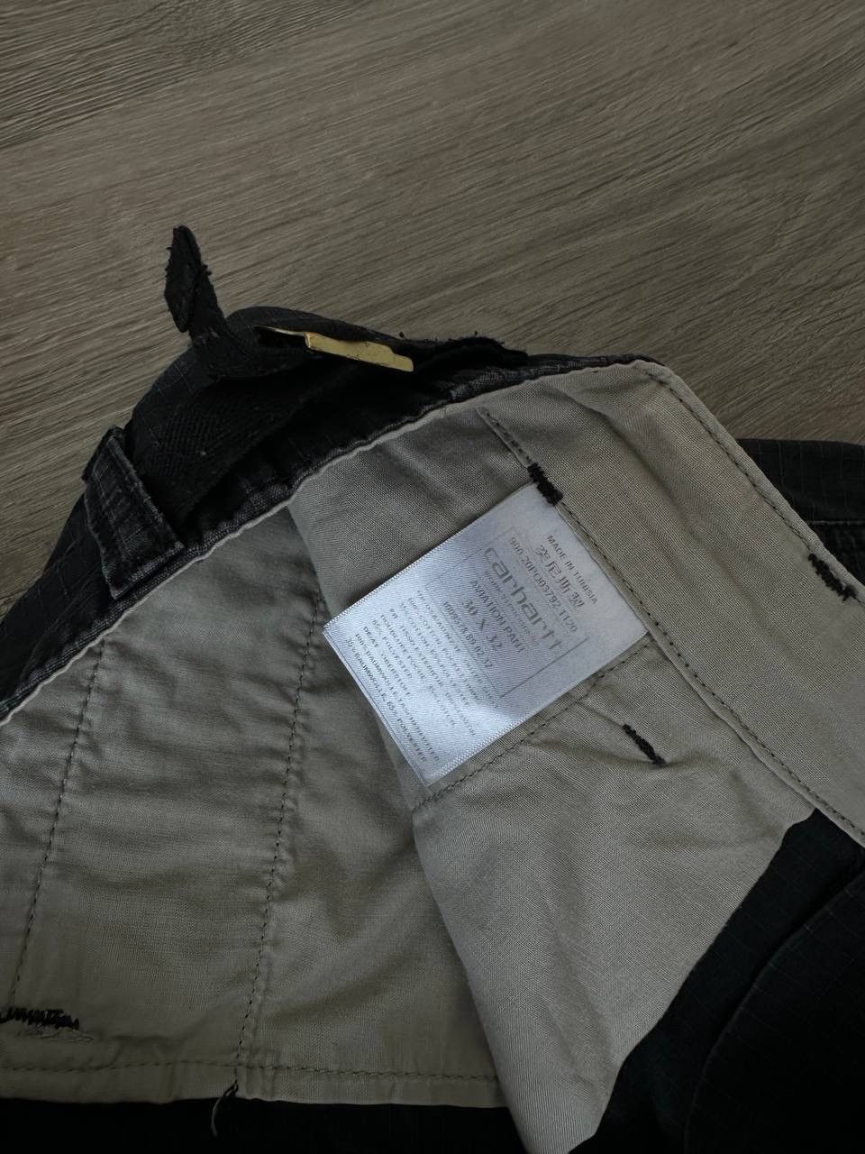 Carhartt × Carhartt Wip × Vintage Vintage Carhartt Cargo Black Pants Size US 30 / EU 46 - 10 Thumbnail