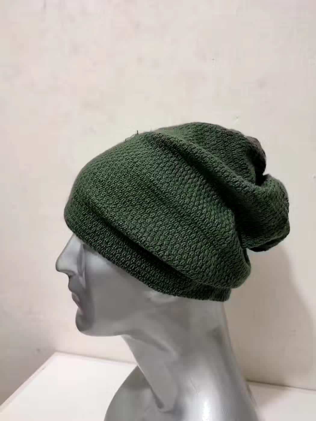 Lacoste Vintage Lacoste Olive Beanie Hats Size ONE SIZE - 5 Thumbnail