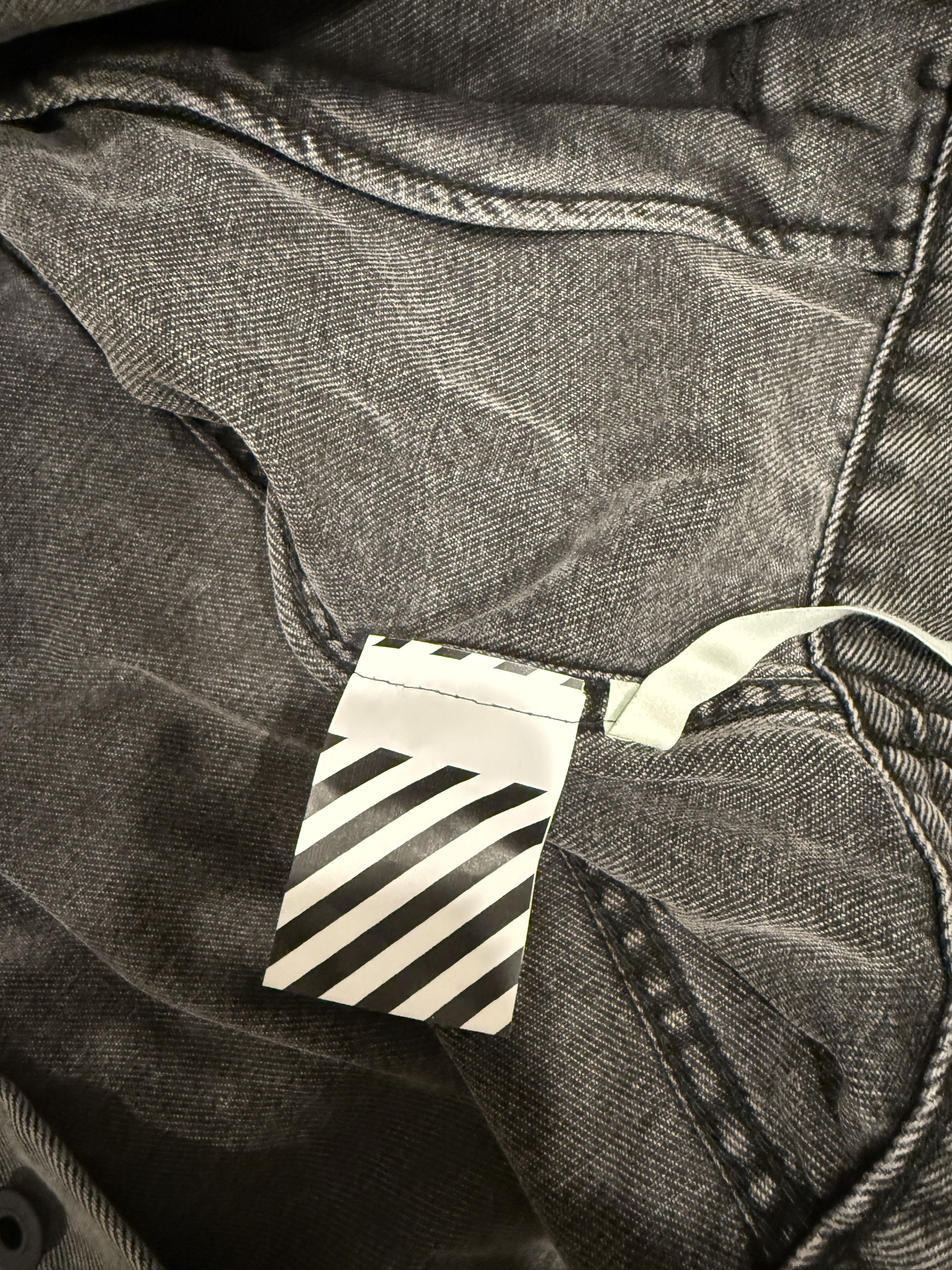 Off-White Off-White Arrows Black Denim Jacket Large Size US L / EU 52-54 / 3 - 5 Thumbnail