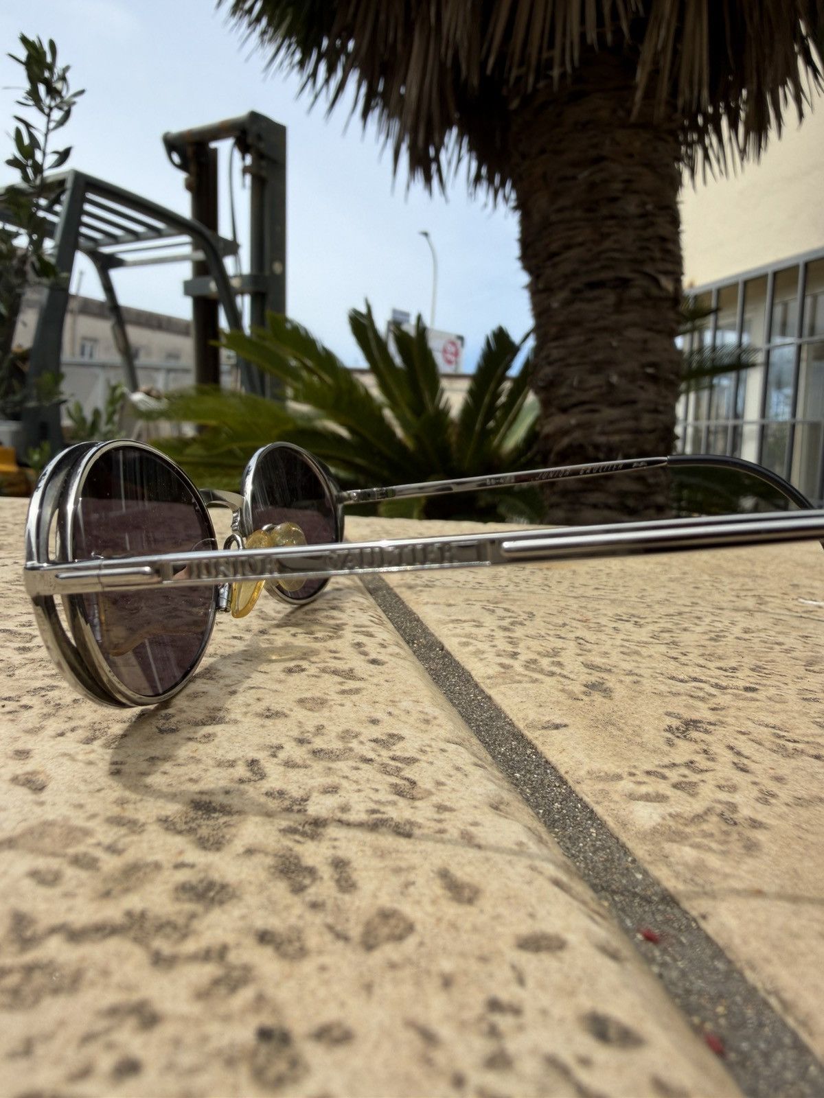 Jean Paul Gaultier Jean Paul Gaultier Sunglasses Silver Clock Design 58-4172 Size ONE SIZE - 4 Thumbnail