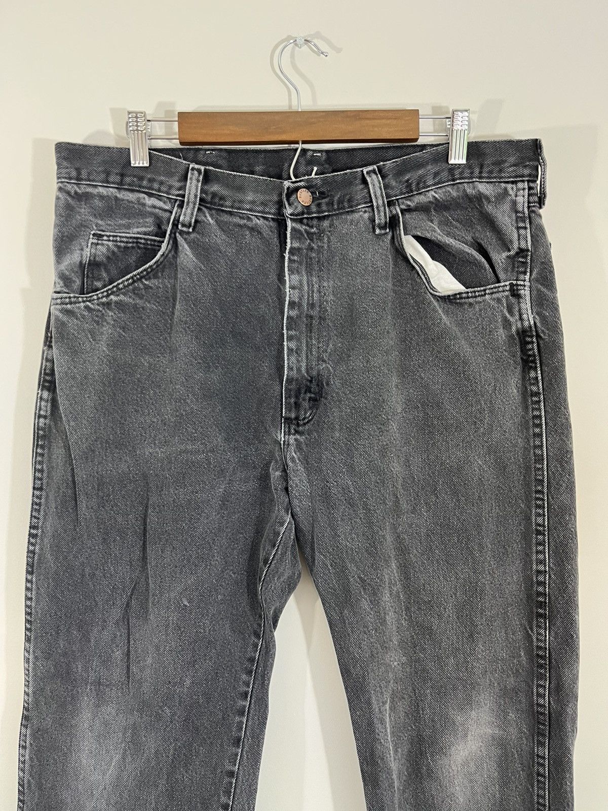 Vintage Sun Faded Distressed Black Jeans Size US 36 / EU 52 - 3 Thumbnail