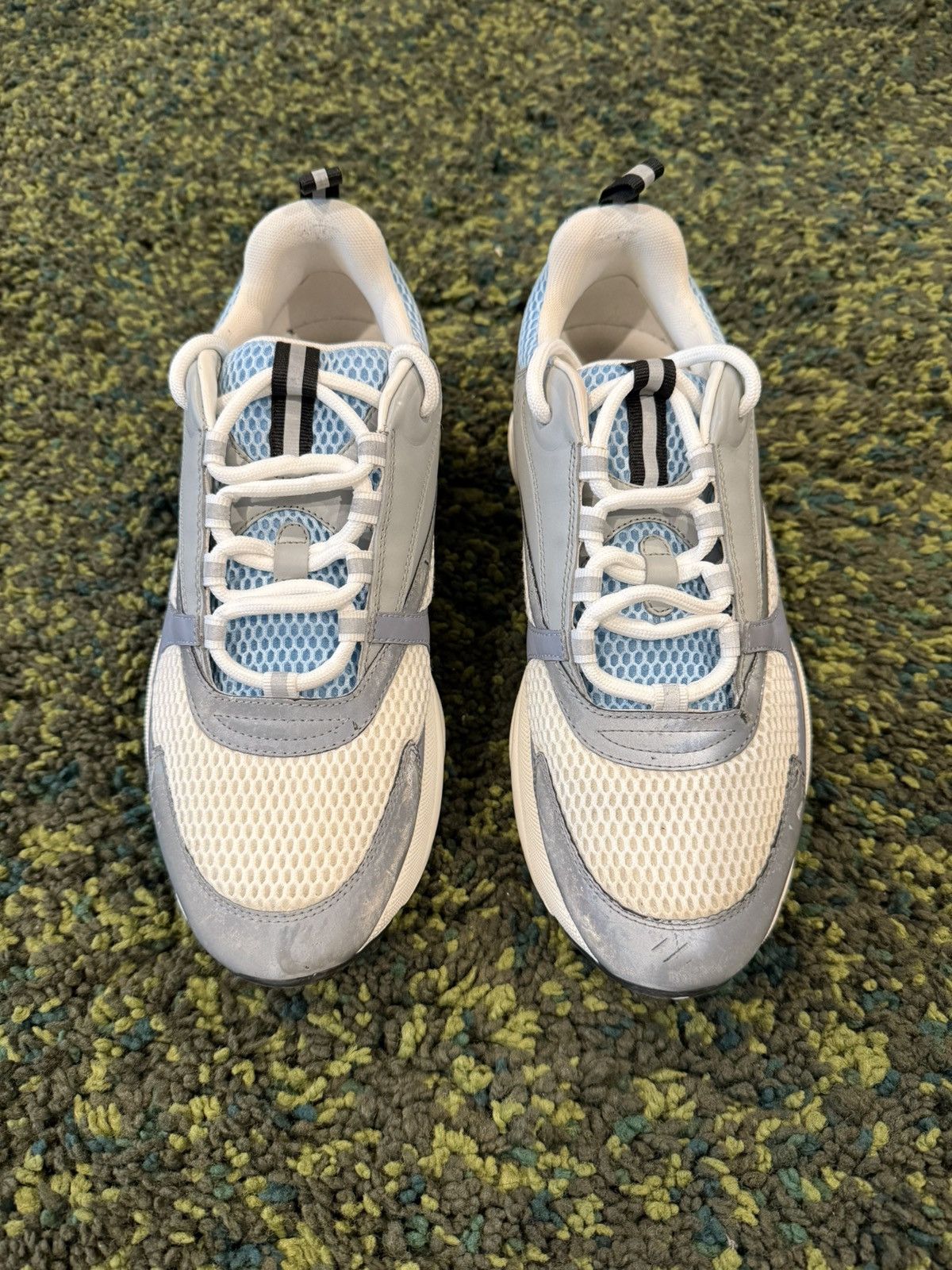 Dior Dior B22 Sneakers Gray Blue Mesh Leather Size US 10 / EU 43 - 2 Thumbnail