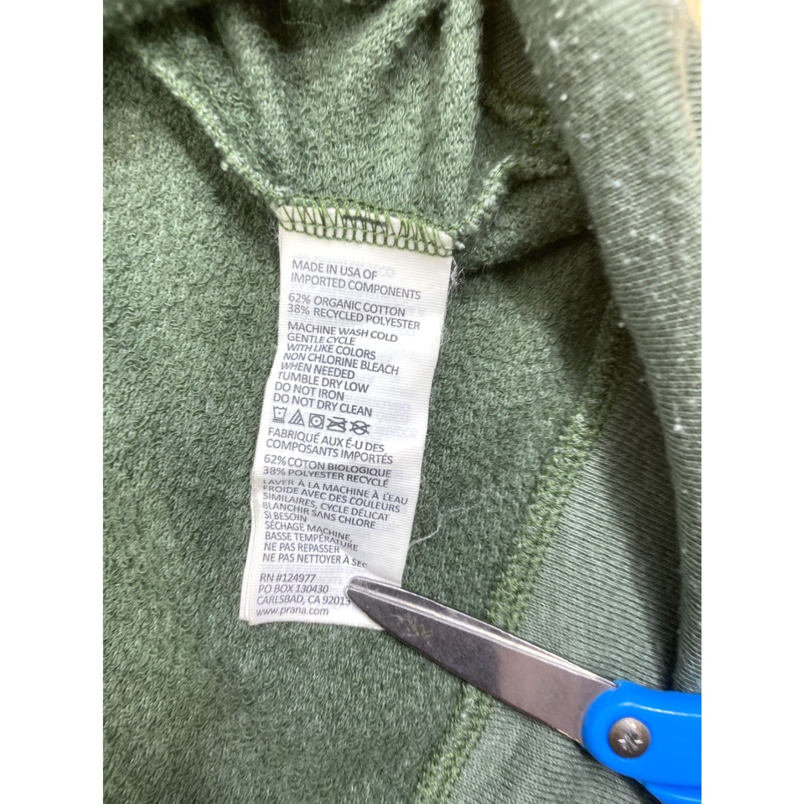 Prana VINTAGE prAna Hoodie Womens XS Green Short Sleeve Pullover Hooded Lightweight Activewear Outdoor Classic Size XS / US 0-2 / IT 36-38 - 4 Thumbnail