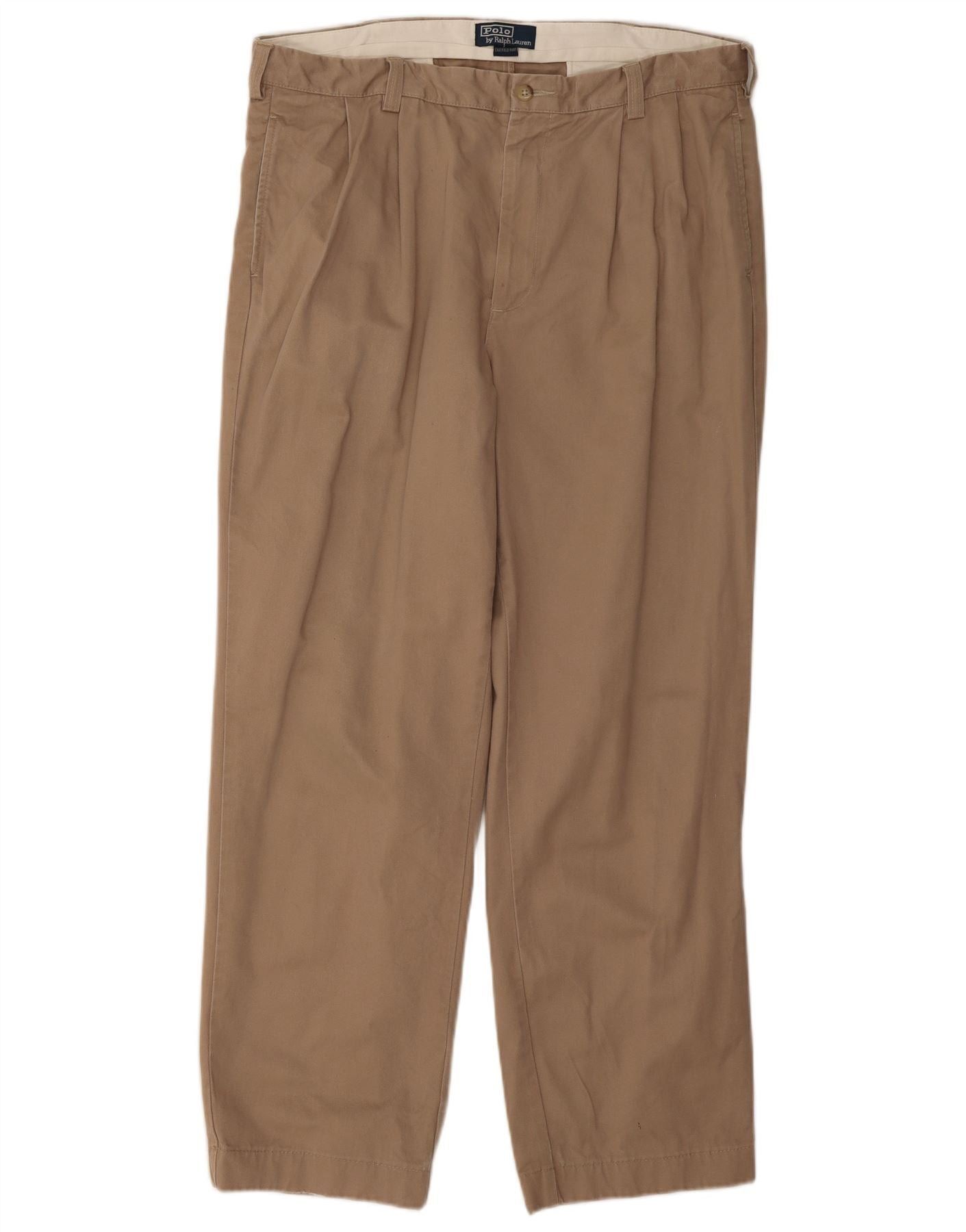 Polo Ralph Lauren Mens Chatfield Pant Pegged Chino Trousers W38 L30 Brown Size US 38 / EU 54 - 1 Thumbnail