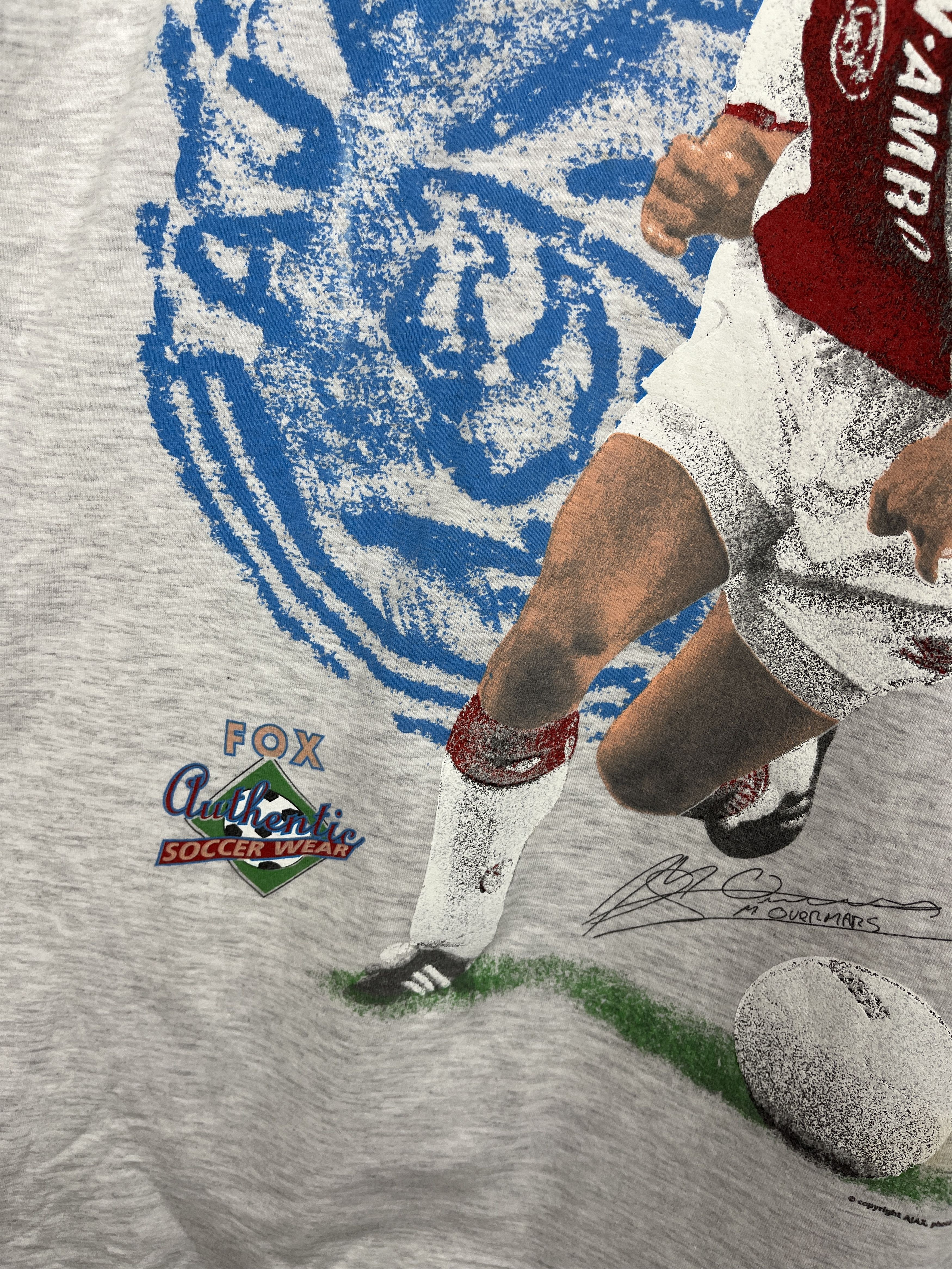Vintage 90's AJAX Amsterdam Marc Overmars Fox Athletic Vintage Size US M / EU 48-50 / 2 - 11 Thumbnail