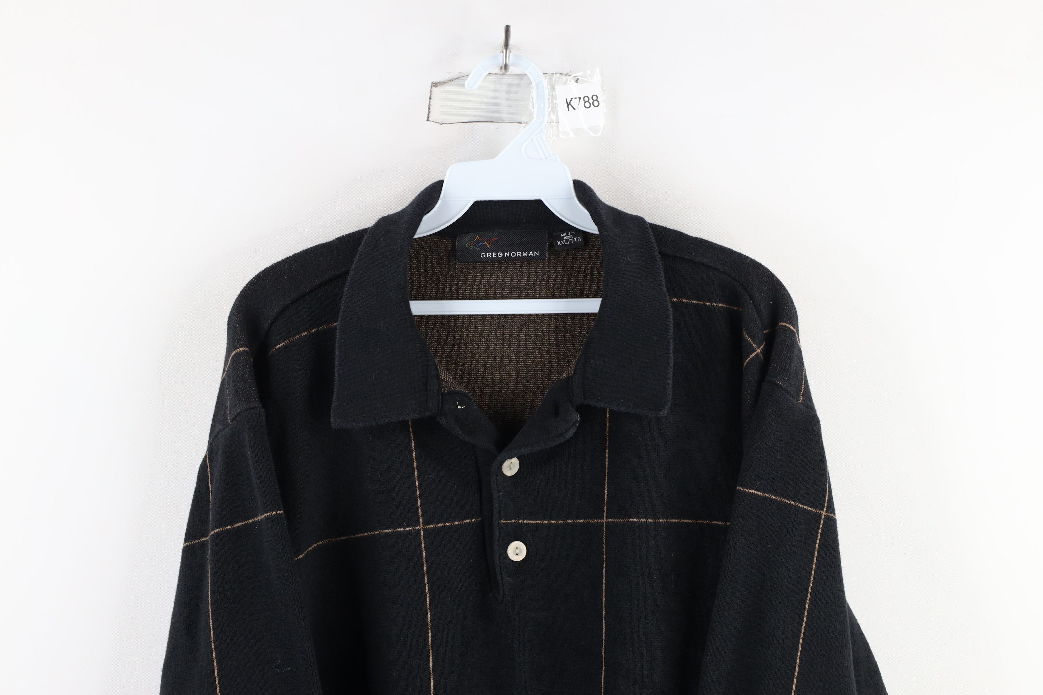 Vintage Vintage 90s Streetwear Heavyweight Pullover Collared Sweater Size ONE SIZE - 2 Thumbnail