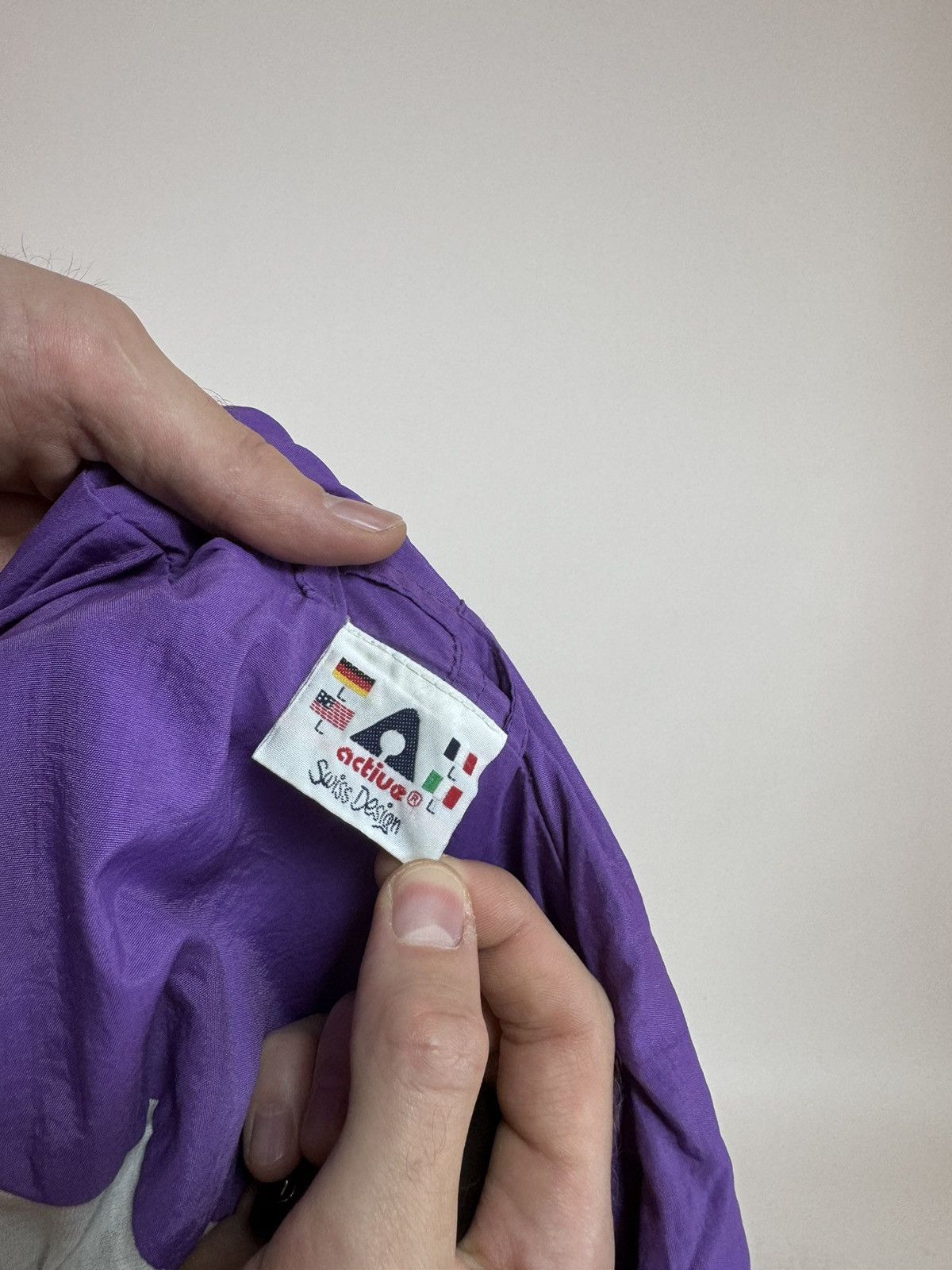 Vintage Active Swiss Design multicolour jacket 1/4 zip anorak Size US L / EU 52-54 / 3 - 9 Thumbnail