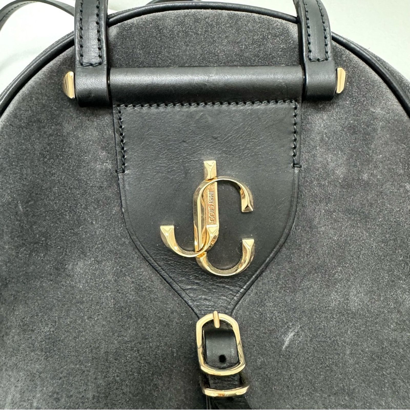 Jimmy Choo JIMMY CHOOSE Handbag, Grey Suede, Crossbody Size ONE SIZE - 10 Thumbnail