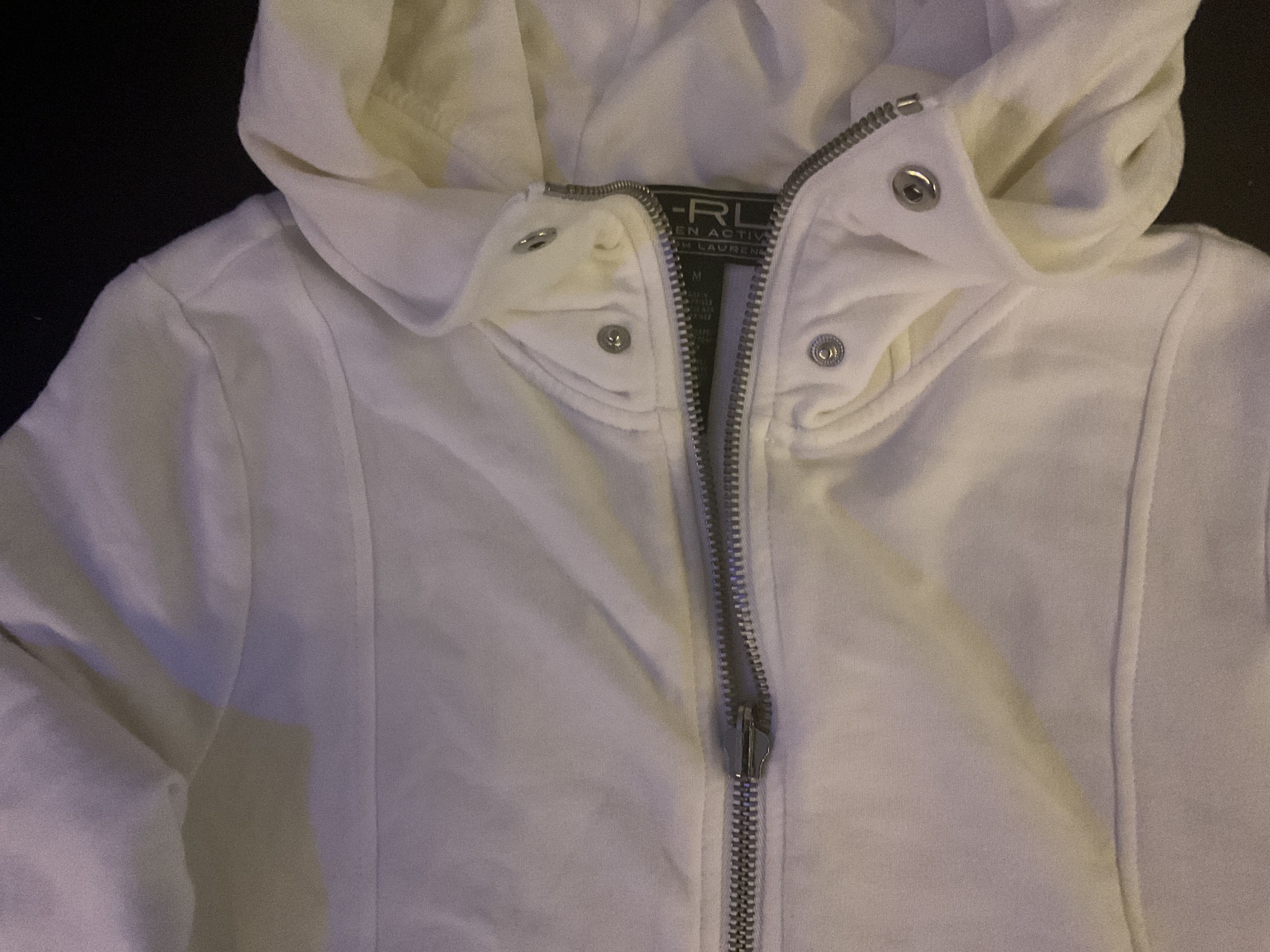 Lauren Ralph Lauren Lauren Ralph Lauren Active Zip-Up Hoodie – White (Size M) Size M / US 6-8 / IT 42-44 - 4 Thumbnail