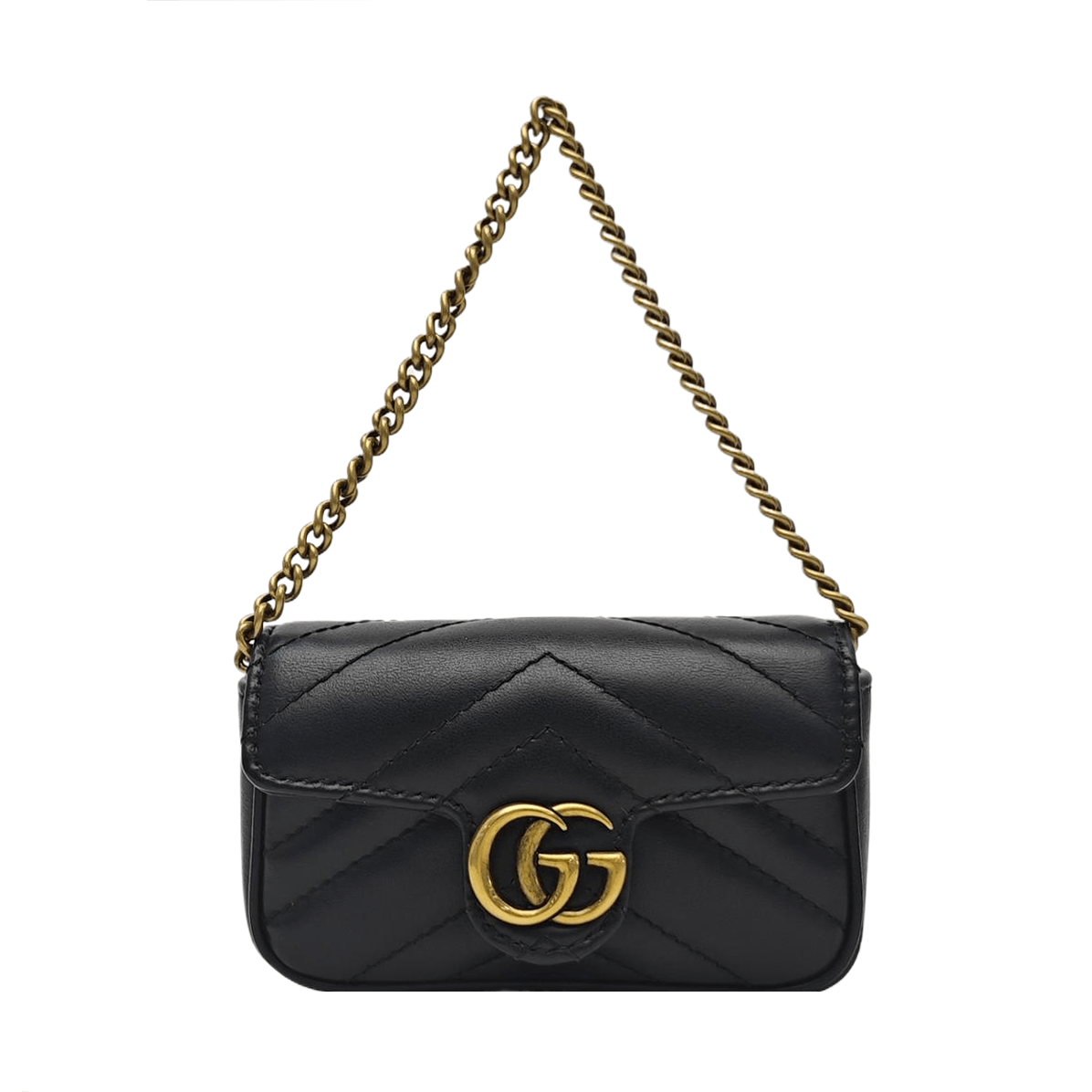 Gucci Gucci GG Marmont Super Mini Quilted Leather Bag Size ONE SIZE - 1 Thumbnail