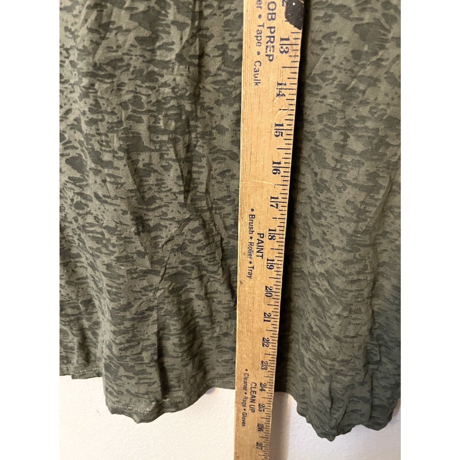 Vintage Chico’s T-Shirt Short sleeve Green Sequin Lined Burnout Style XS XL Womens Top Basic Casual Pullover Round Neck Cotton Polyester 3 (XL) Size XL / US 12-14 / IT 48-50 - 5 Thumbnail