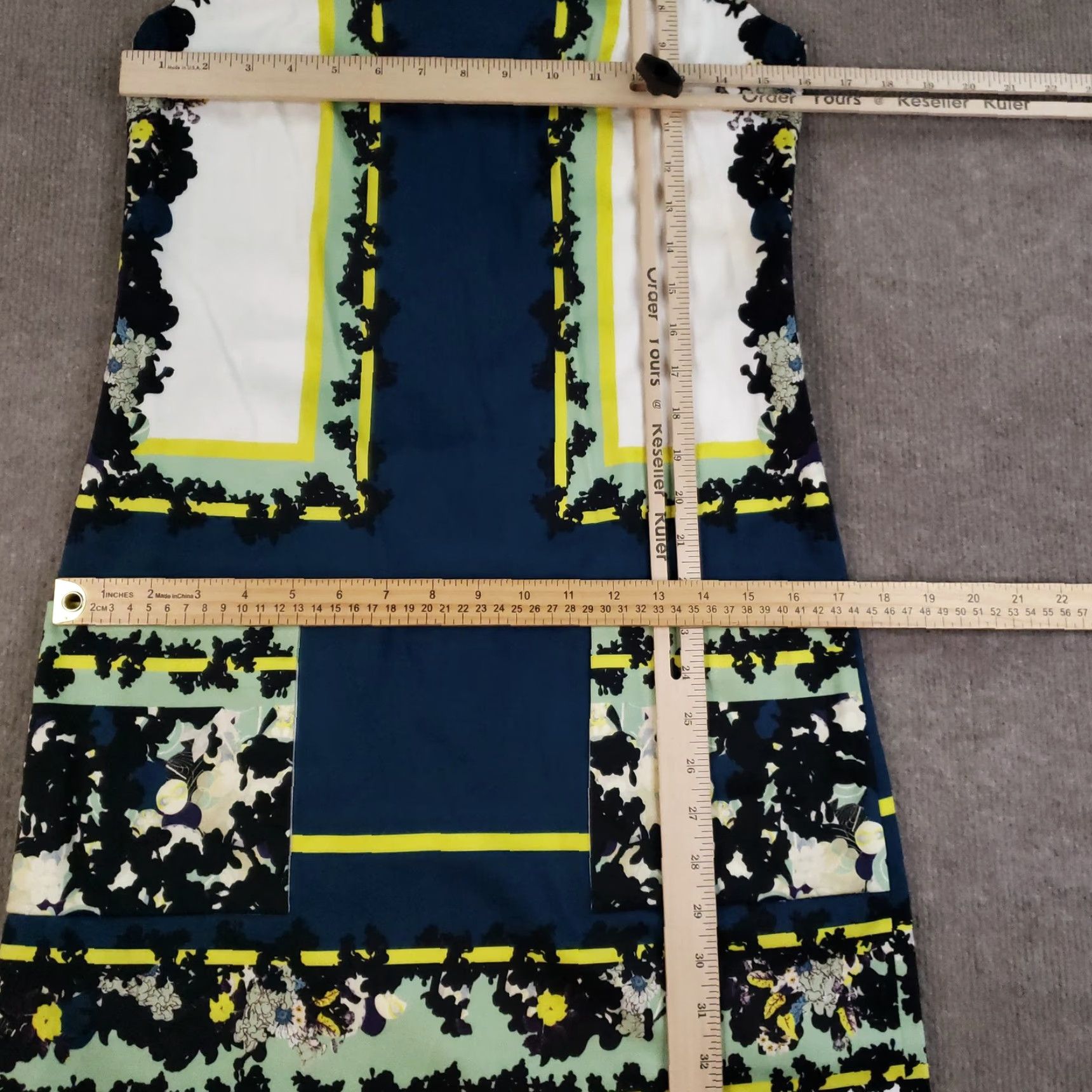 Erdem Erdem Floral Print Sheath Dress Womens Size 4 Blue Sleeveless Knee Length Silk Lined Pockets Size S / US 4 / IT 40 - 4 Thumbnail