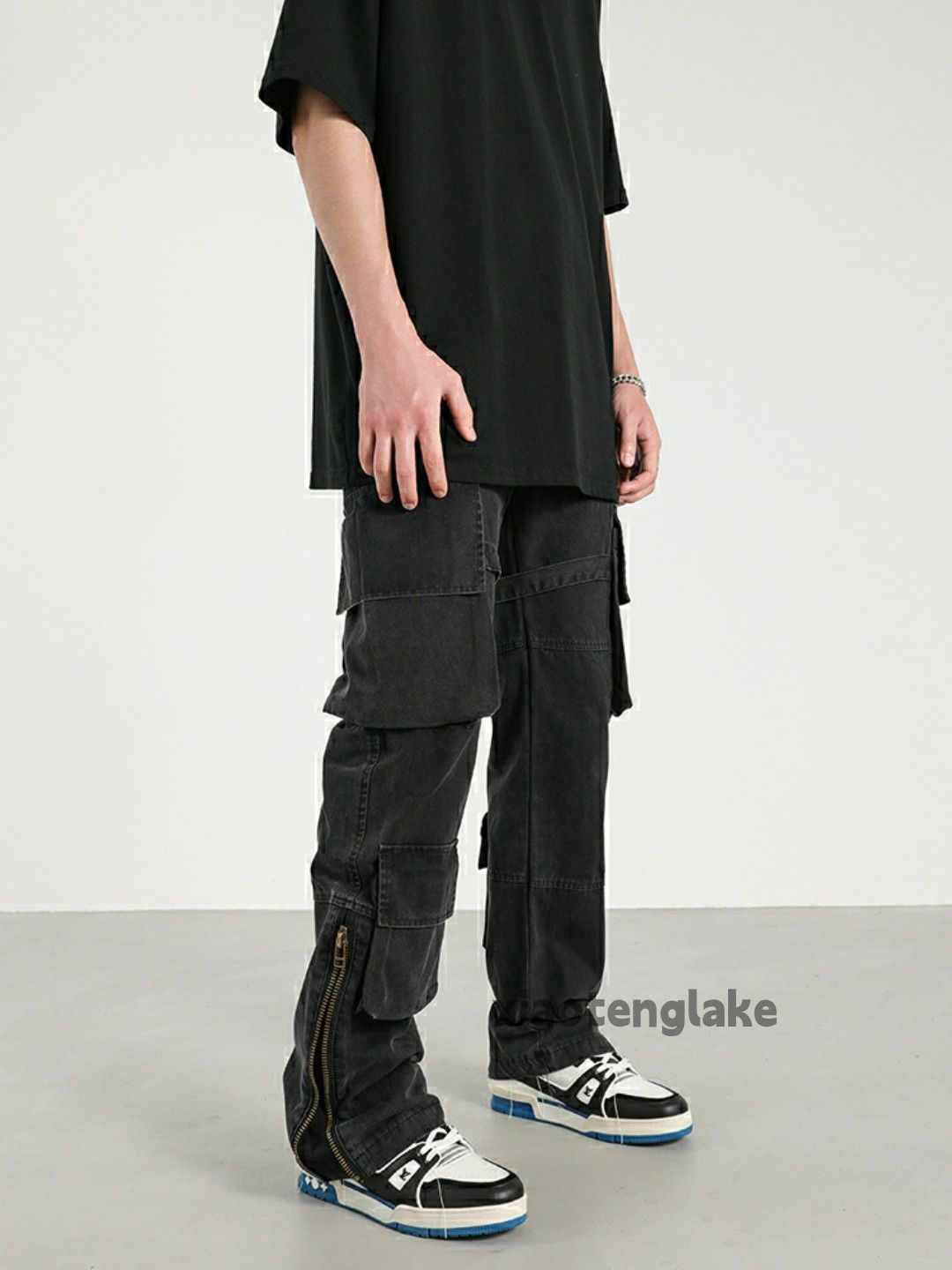 Designer × Japanese Brand × Vintage zipper utility military tactical punk cargo pants Size US 32 / EU 48 - 2 Thumbnail