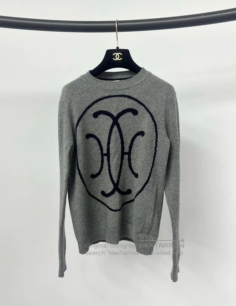 Hermes Hermes Gray Cashmere Knit Top Size XS / US 0-2 / IT 36-38 - 1 Thumbnail