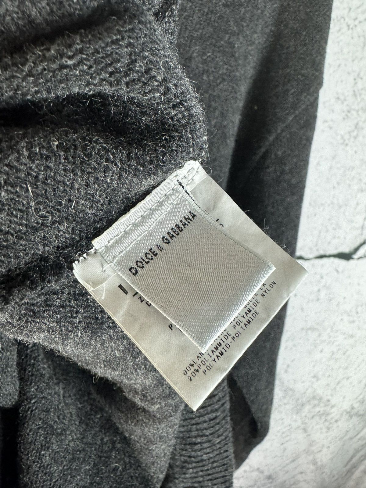 Dolce & Gabbana Vintage Dolce & Gabbana Wool Big Logo Archive Sweater Size US XL / EU 56 / 4 - 4 Thumbnail