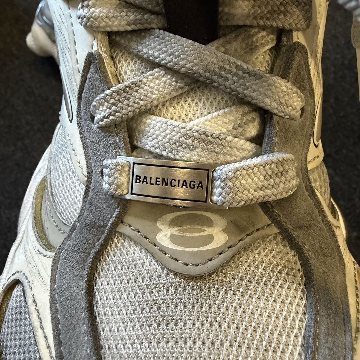 Balenciaga Balenciaga White Grey Cargo Sneaker Size US 9 / EU 42 - 7 Thumbnail