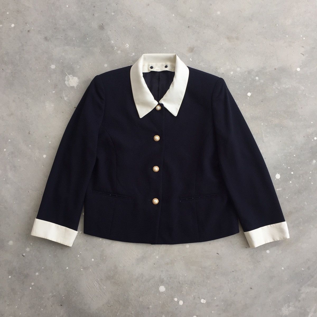 Burberry BURBERRYS Contrast Collar Blazer Size S / US 4 / IT 40 - 1 Thumbnail