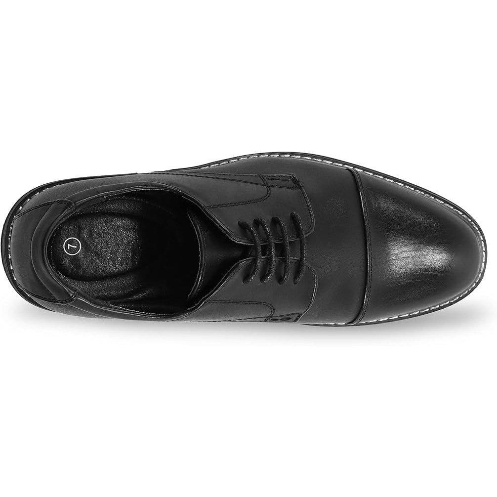 Other Meridos Men's 8.5 Black Faux Leather Wingtip Oxford Shoes Size US 8.5 / EU 41-42 - 2 Thumbnail