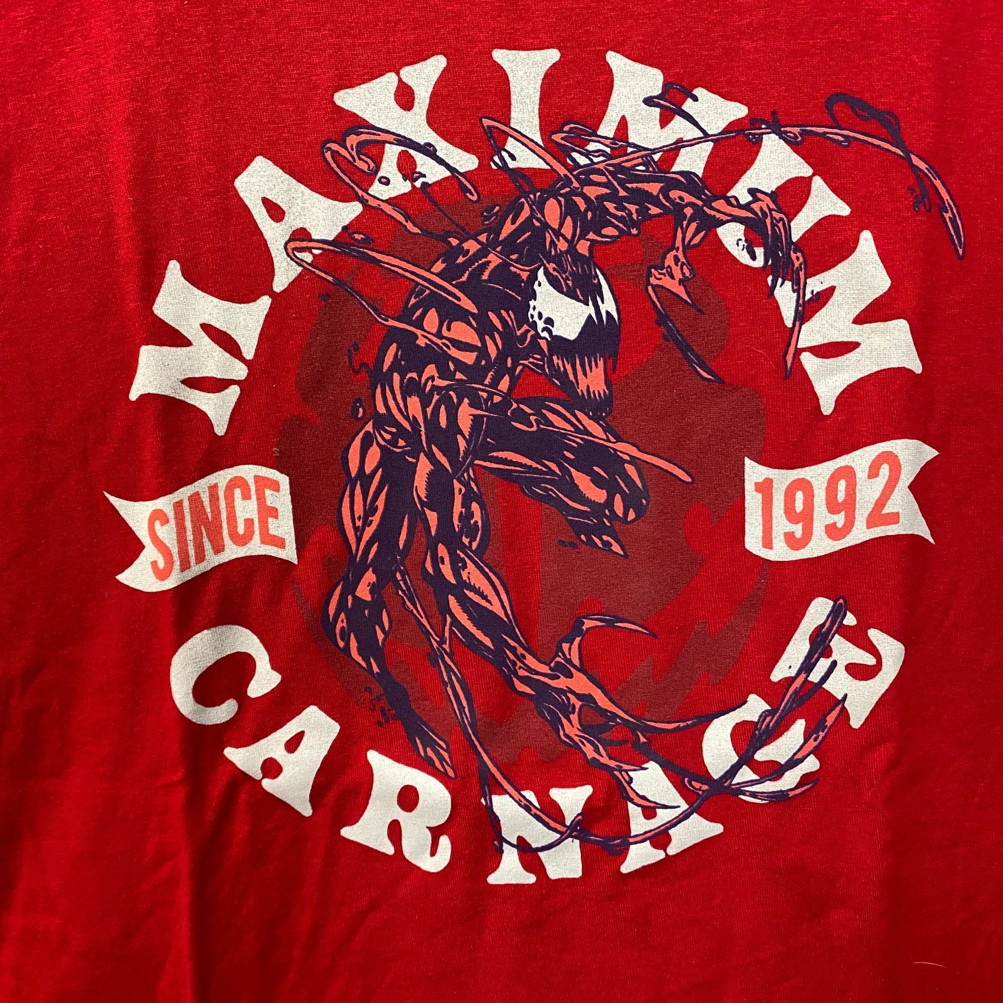 Marvel Comics Marvel Spider-Man Villain Maximum Carnage Red T-Shirt Size X Size US XL / EU 56 / 4 - 2 Thumbnail