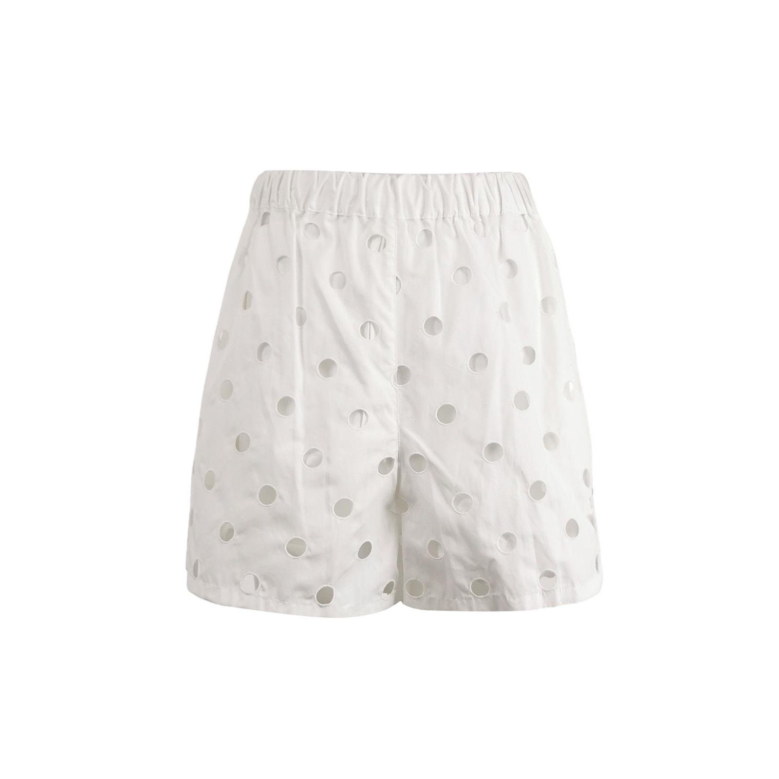 Prada Prada Eyelet Cotton Shorts Size IT 42 Size 28" / US 6 / IT 42 - 1 Thumbnail