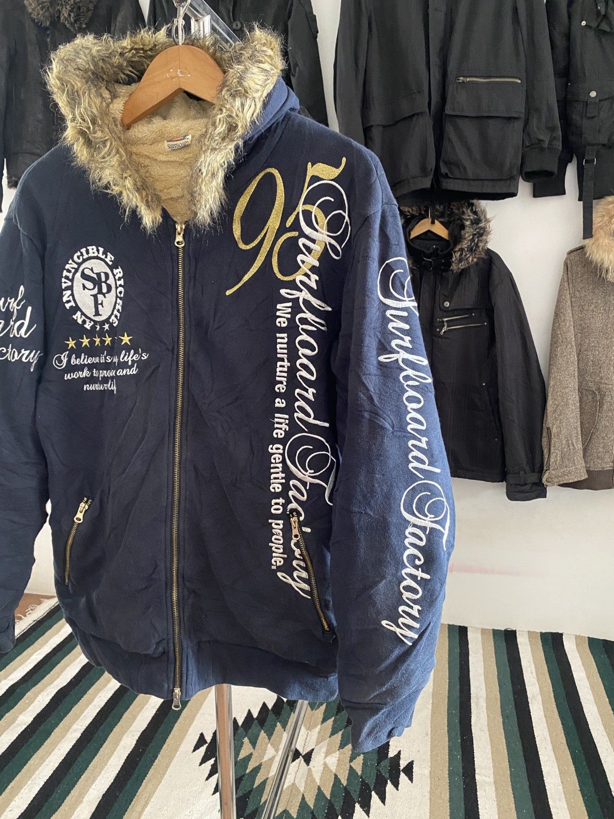 If Six Was Nine Japanese Surfboard Factory Zip Fur Hoodie Size US L / EU 52-54 / 3 - 2 Thumbnail