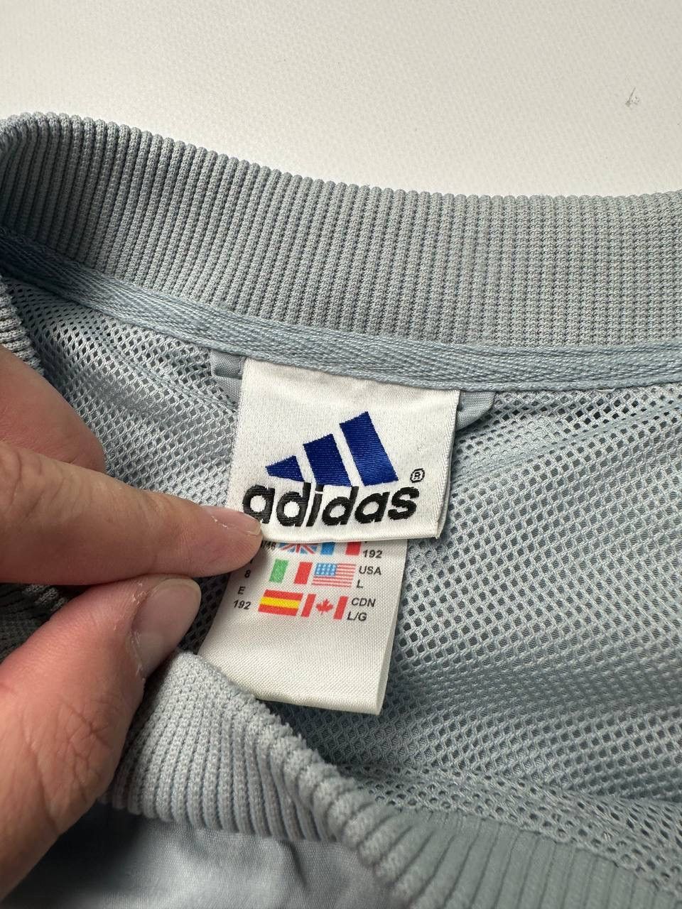 Adidas 🔥00s Nylon Adidas Boxy Sweatshirt Windbreaker Blue Size US L / EU 52-54 / 3 - 7 Thumbnail