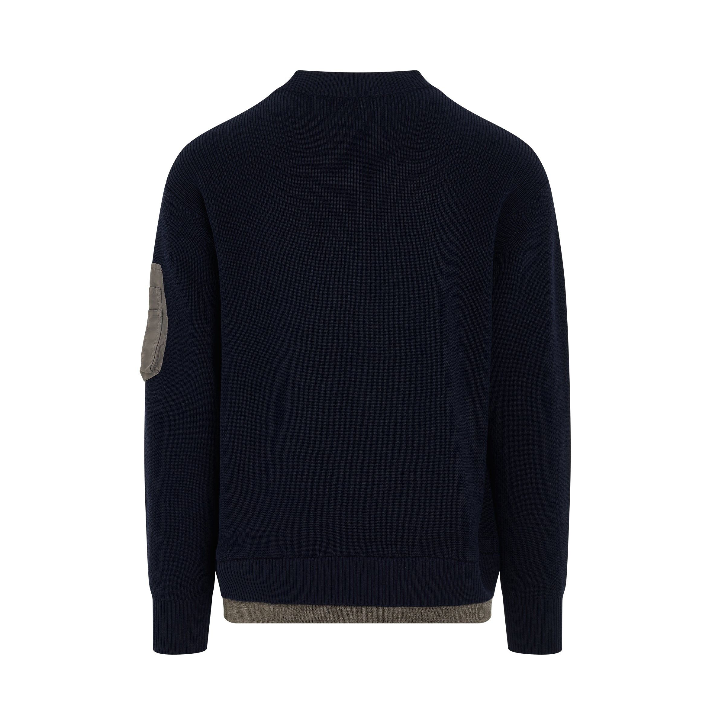 Sacai o1mris0824 Knit Pullover in Navy Size US M / EU 48-50 / 2 - 4 Thumbnail