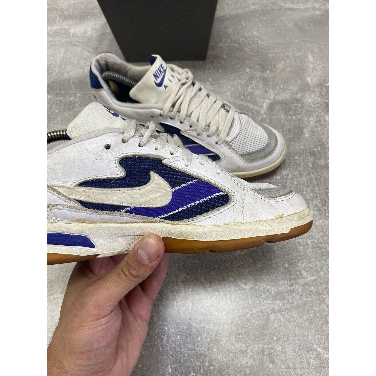 Nike × Vintage Vintage 90s Nike Air Tennis Sneakers White Size US 7.5; Size US 7.5 / EU 40-41 - 13 Thumbnail