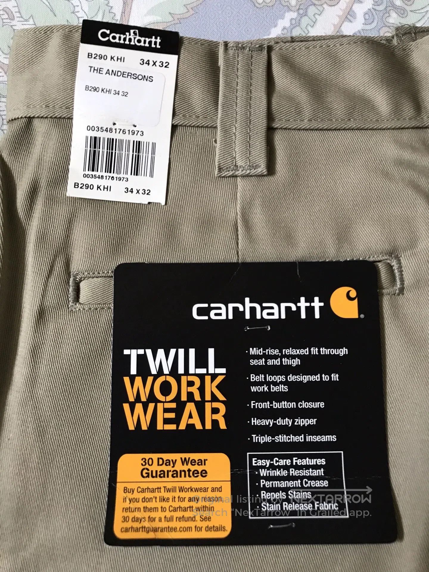 Carhartt Carhartt B290 W34L32 Cargo Pants. Size US 34 / EU 50 - 8 Thumbnail