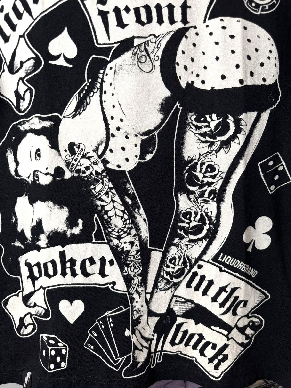 Ed Hardy Vintage Tattooed Sexy Girl T Shirt Casino Pocker Size US S / EU 44-46 / 1 - 3 Thumbnail
