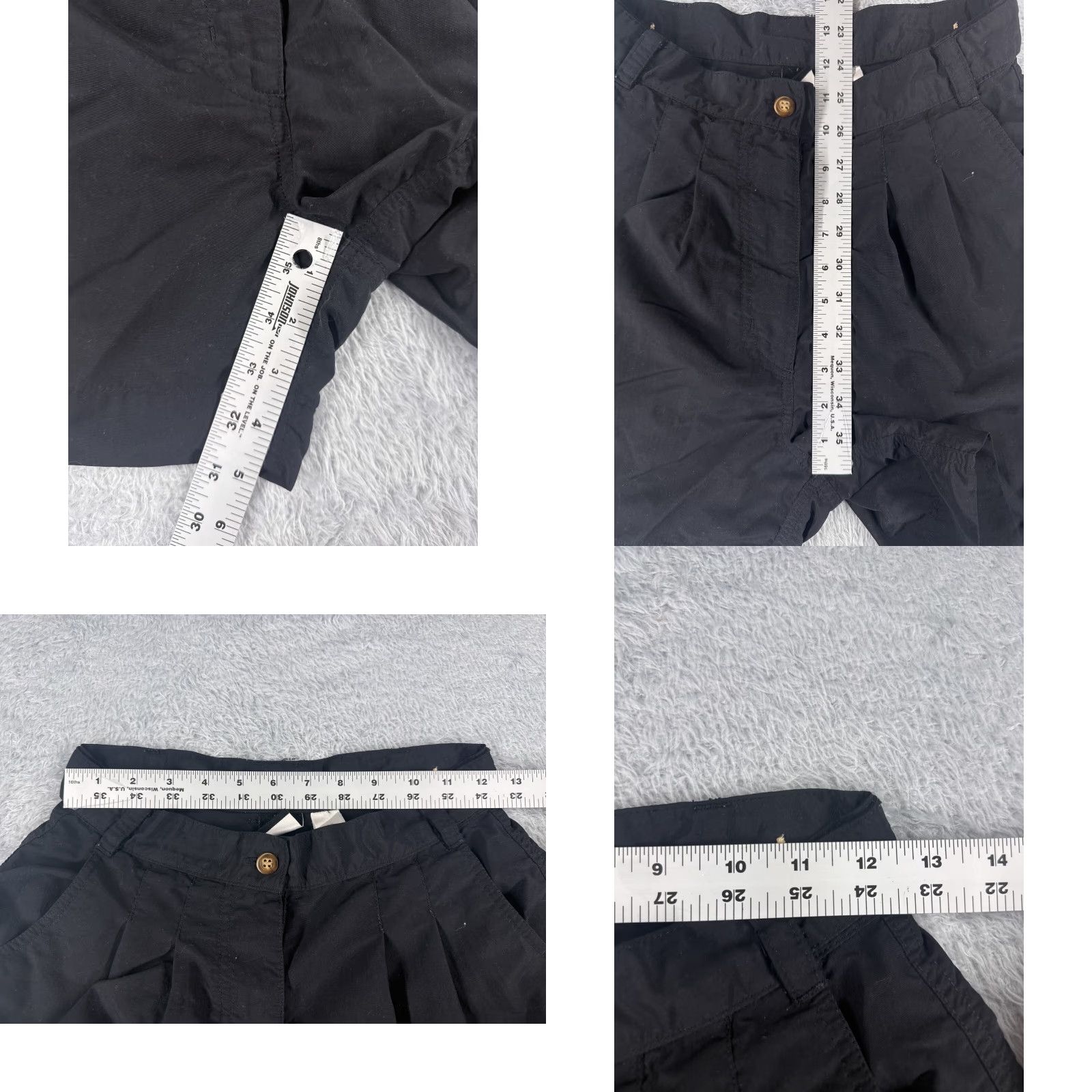 The North Face VINTAGE The North Face Women's Shorts 8 Black Cargo 100% Nylon Hiking Casual Travel Activewear Size 30" / US 8 / IT 44 - 8 Thumbnail