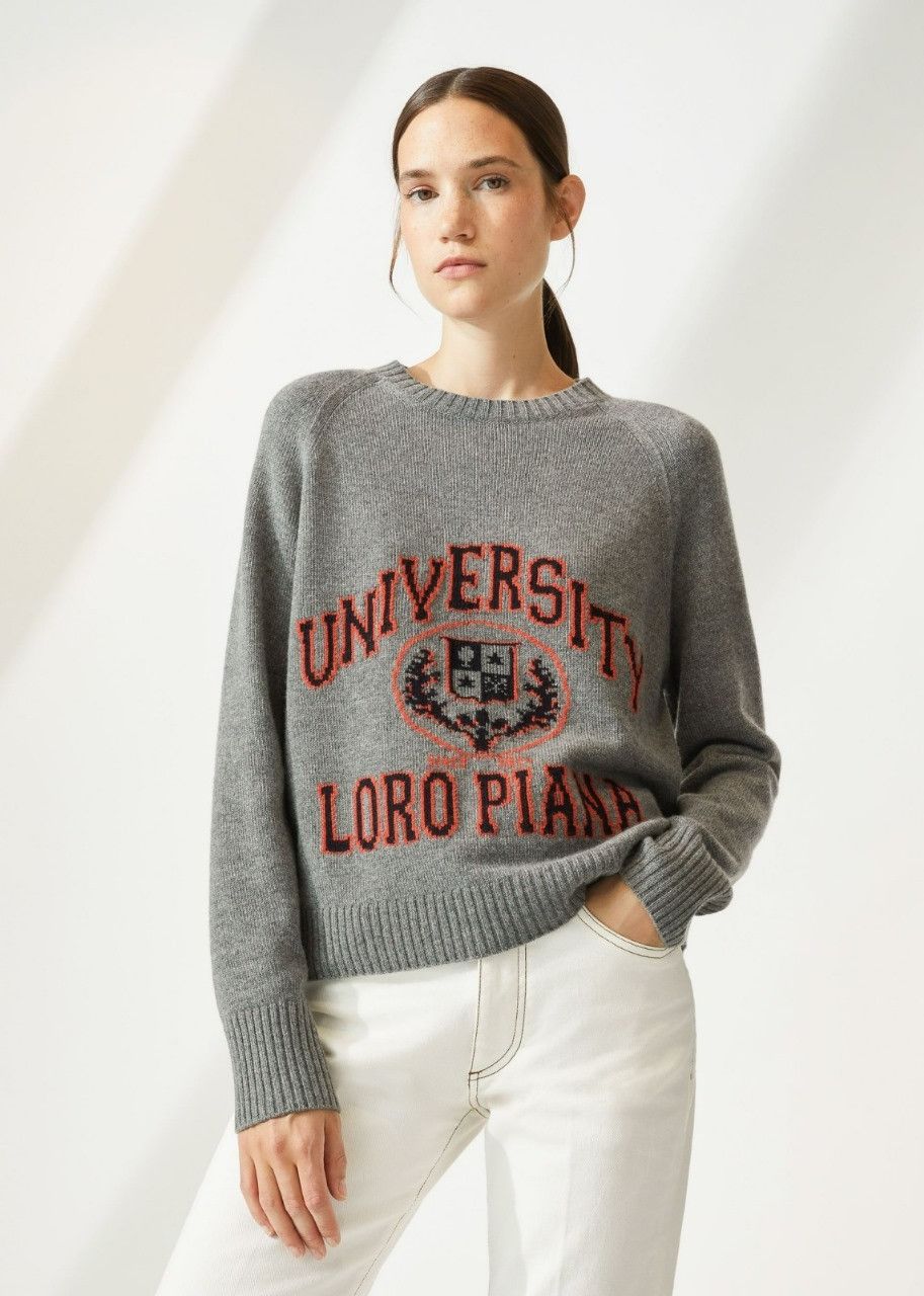 Loro Piana o1srvl11e0524 Sweater in Grey Size M / US 6-8 / IT 42-44 - 2 Thumbnail