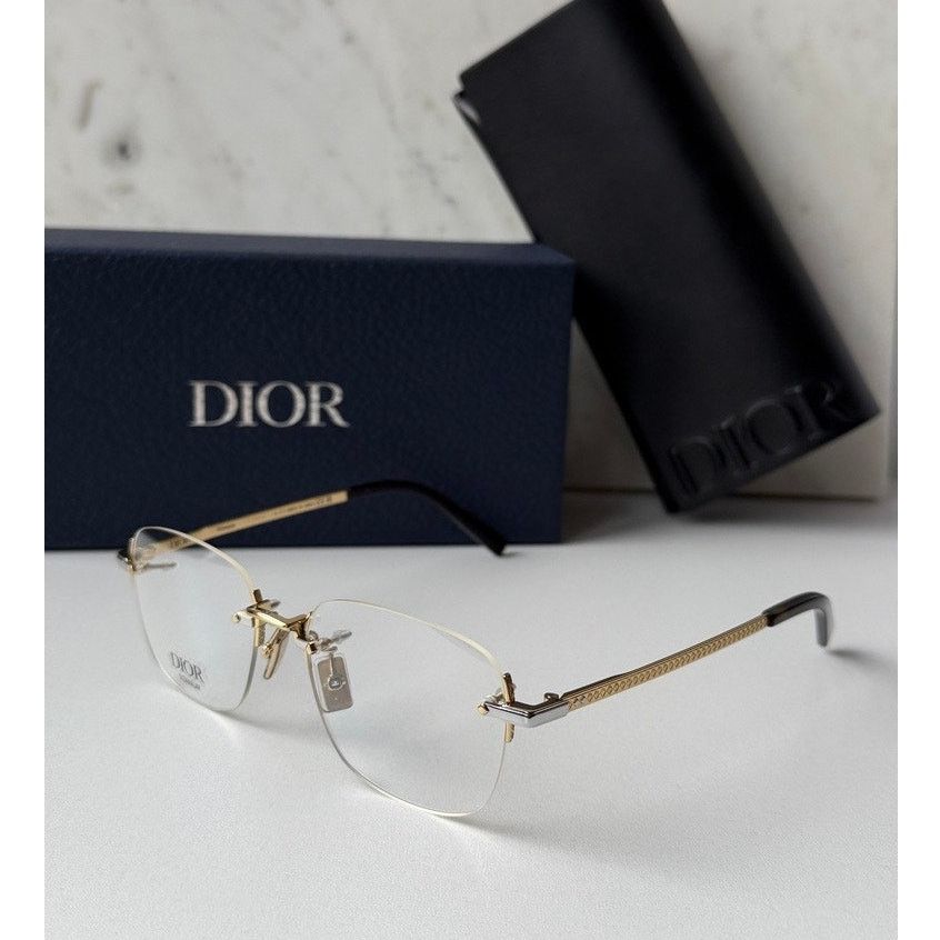 Dior NEW Dior CD DiamondO S5U Rimless Titanium Eyeglasses Frames Size ONE SIZE - 1 Thumbnail