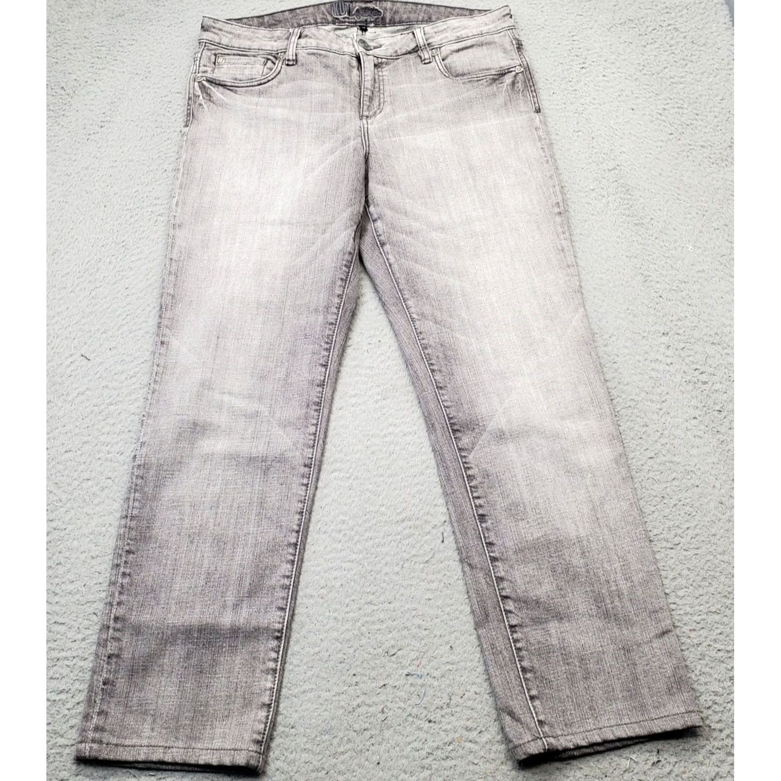 Vintage KUT from the Kloth Jeans Womens Size 12 Multi Denim Stretch Cotton Straight Leg Jeans Size 34" / US 12 / IT 48 - 2 Thumbnail