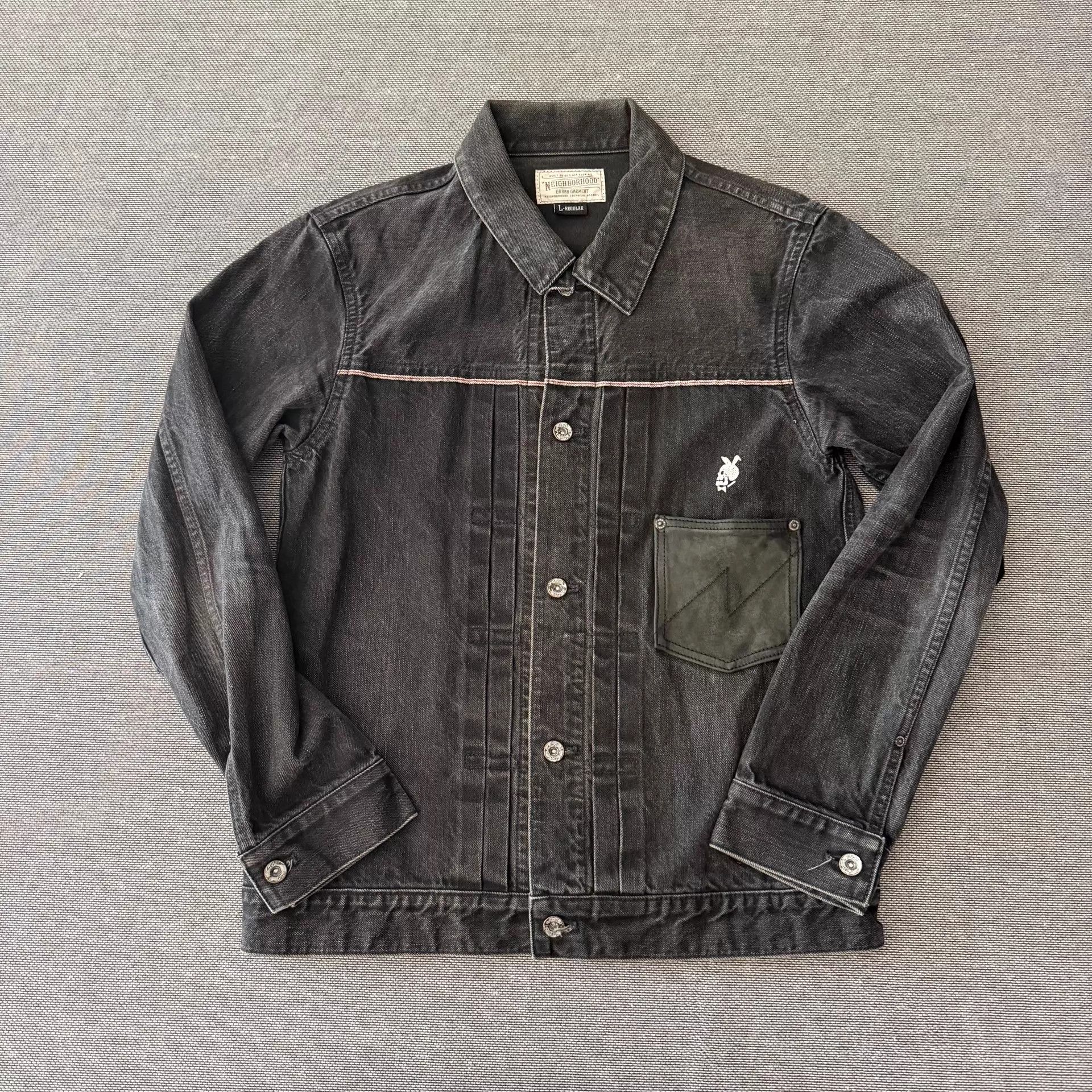 Neighborhood Neighborhood 14AW HK Cow King Denim Jacket Black Size US L / EU 52-54 / 3 - 1 Thumbnail