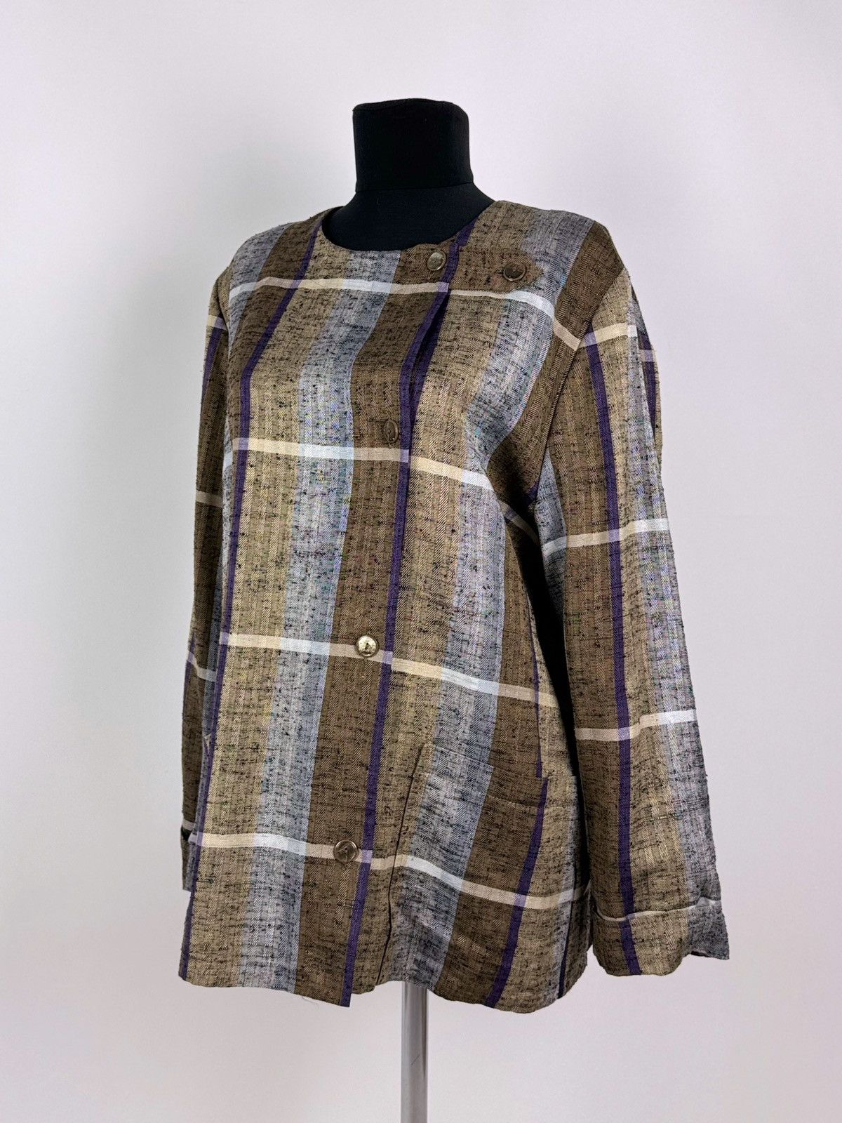 Givenchy 1990’s Vintage Givenchy En Plus Striped Jacket Size M / US 6-8 / IT 42-44 - 1 Thumbnail