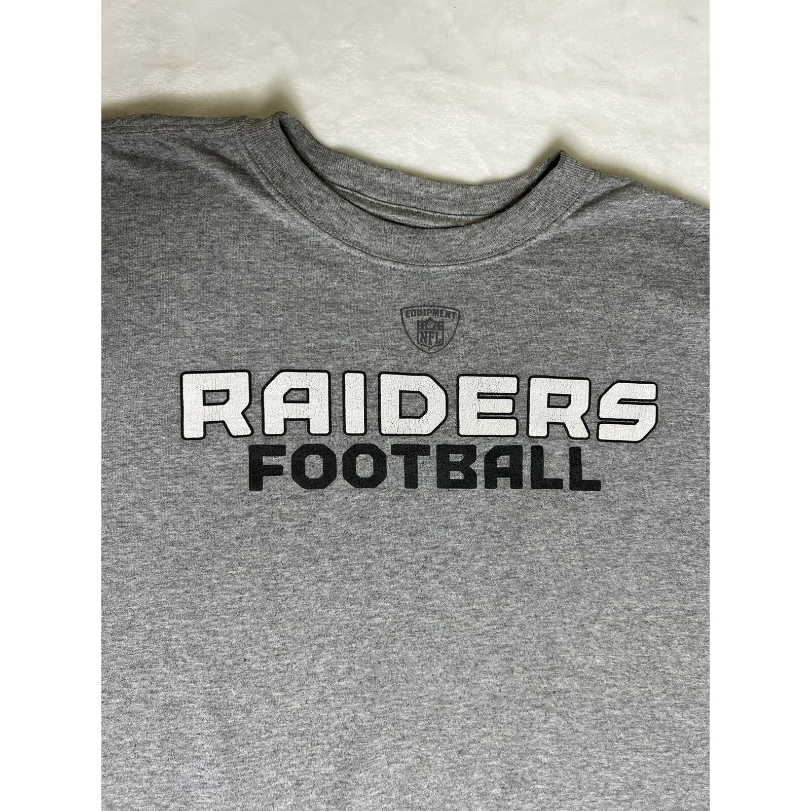 Reebok Vintage Oakland Raiders T-Shirt Size Large Gray by Reebok “R Size US L / EU 52-54 / 3 - 2 Thumbnail