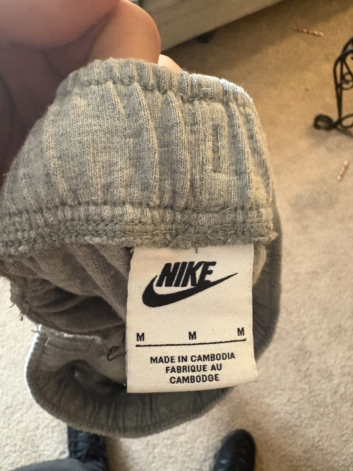 Nike Nike Thin Cotton Sweatpants Grey Size US 32 / EU 48 - 3 Thumbnail