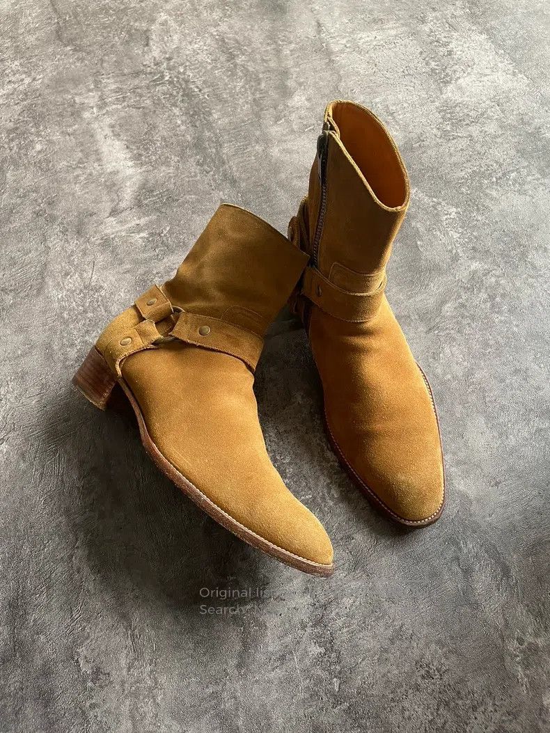 Saint Laurent Paris Saint Laurent Paris Suede Boots Size US 7 / EU 40 - 1 Thumbnail