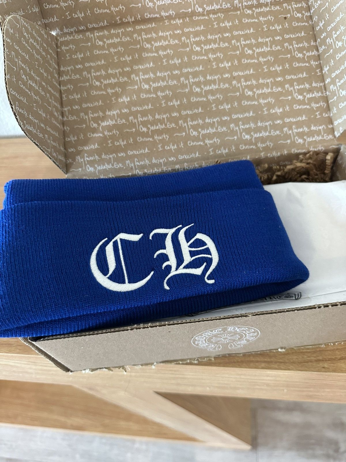 Chrome Hearts Chrome Hearts Blue CH Beanie Size ONE SIZE - 1 Thumbnail