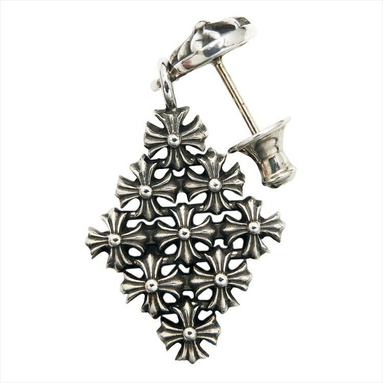 Chrome Hearts Chrome Hearts Plus Chainmail Drop Earring Size ONE SIZE - 1 Thumbnail