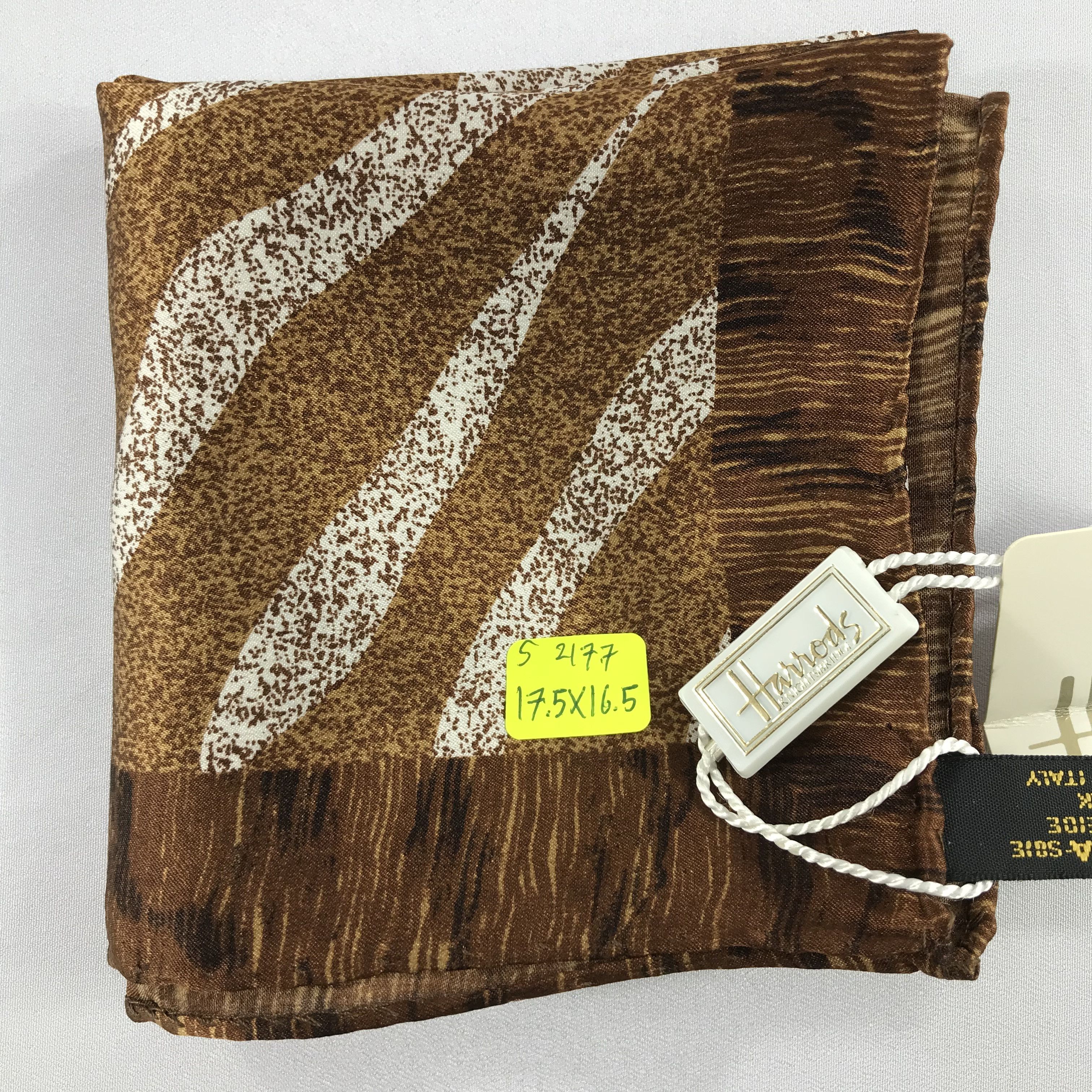 Harrods × Vintage Harrods Bandana / Handkerchief / Neckerchief - S2177 Size ONE SIZE - 6 Thumbnail