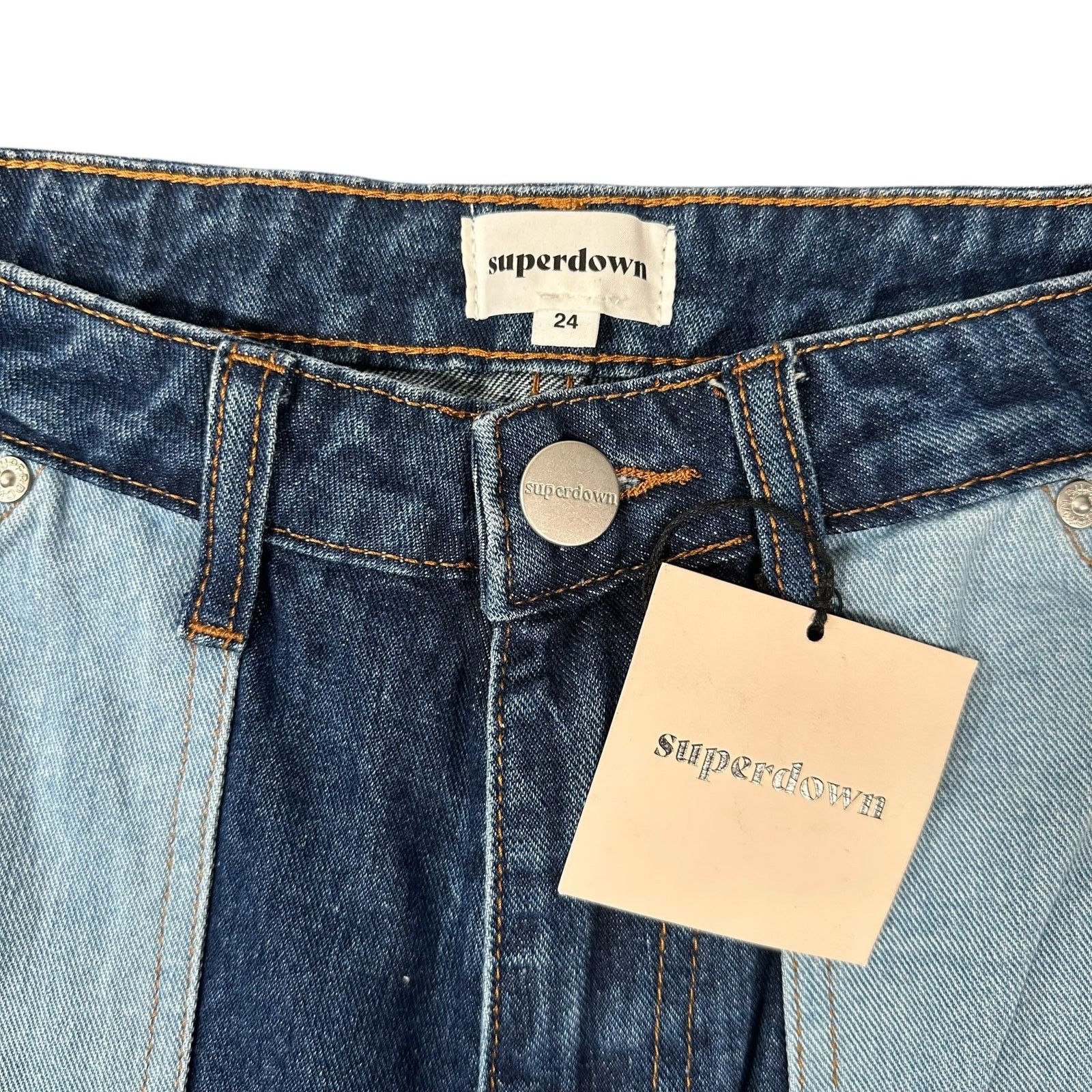 superdown Superdown Women's Alexia Contrast Pocket Jeans Size 24 Size 24" / US 00 / IT 34 - 6 Thumbnail