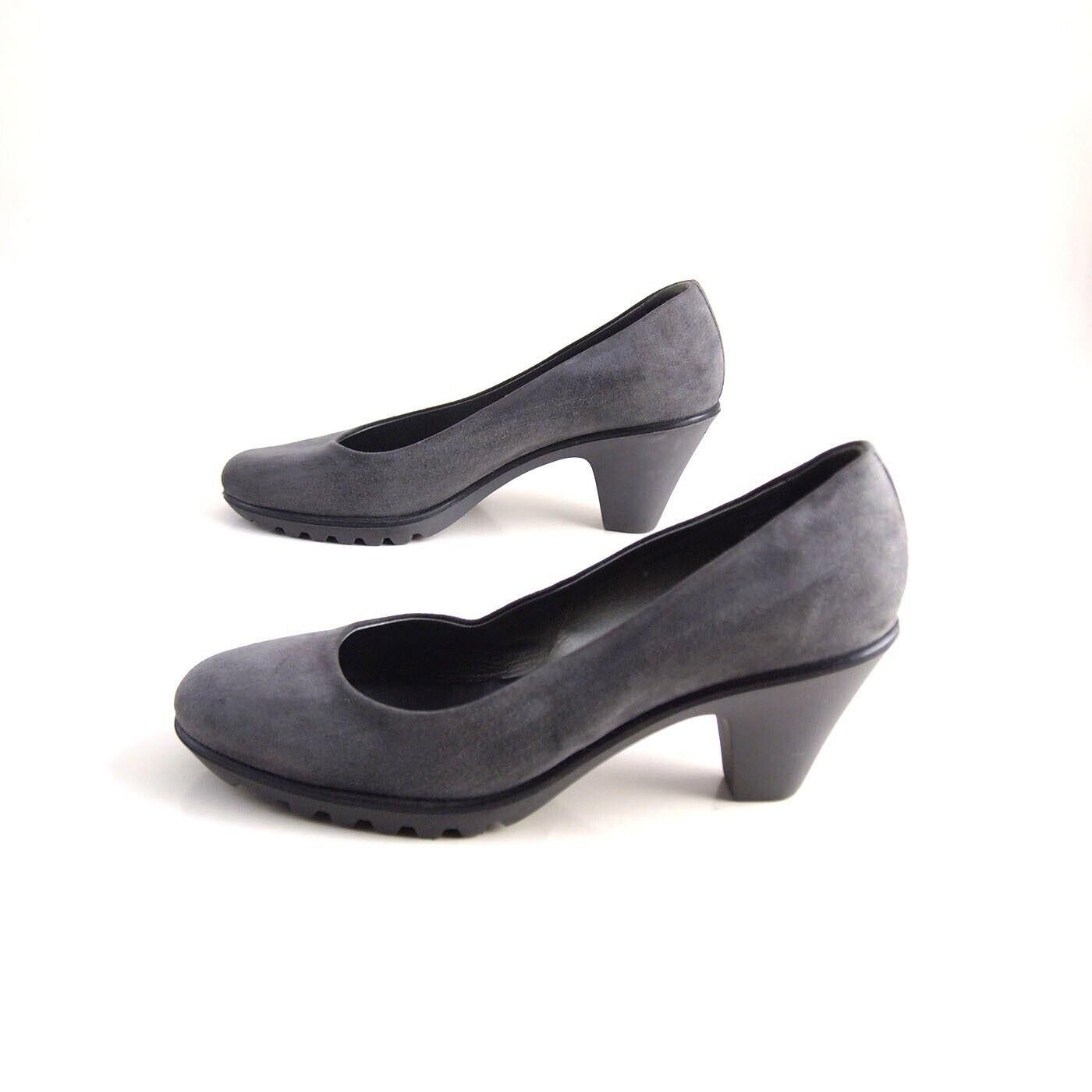 Hogan Hogan Mid Heel Platform Pumps Gray Suede US 8 EU 38 Size US 8 / IT 38 - 2 Thumbnail
