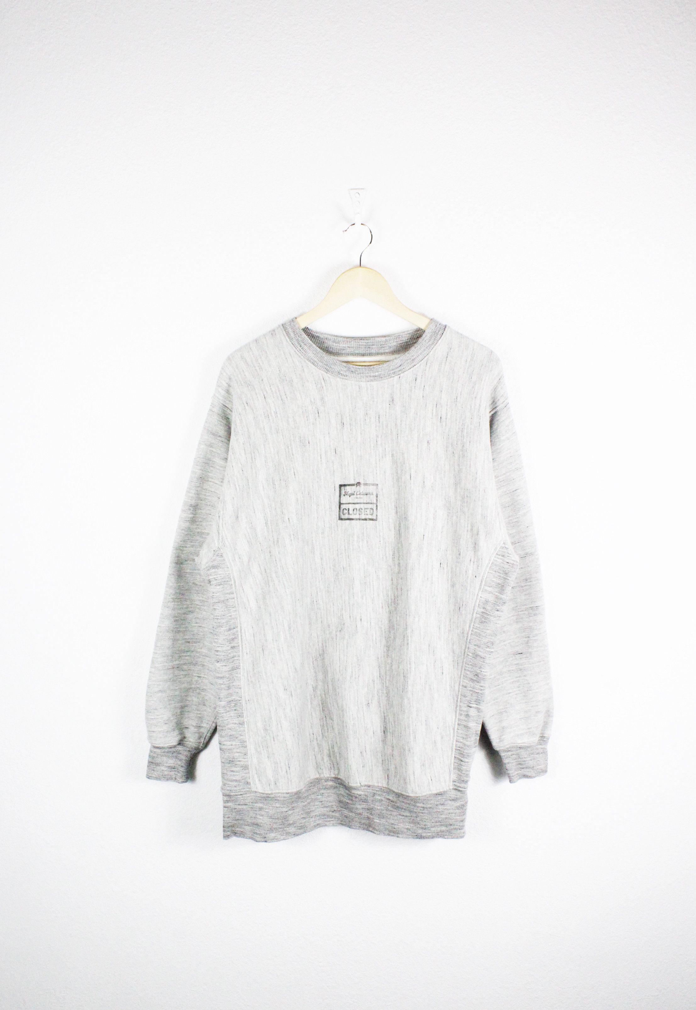 Nigel Cabourn Nigel Cabourn Closed Oversized Grey Melange Crew Sweatshirt Size US M / EU 48-50 / 2 - 2 Thumbnail